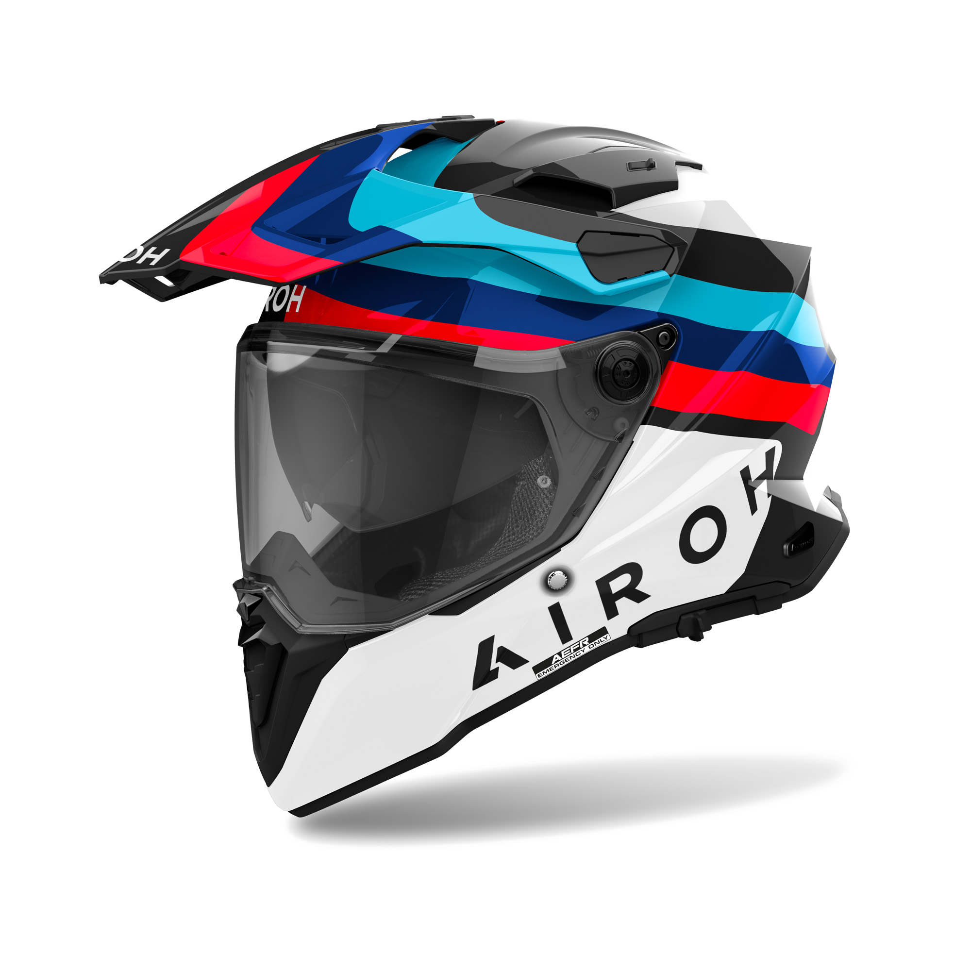 Airoh Commander 2 Doom Wit - Blauw L