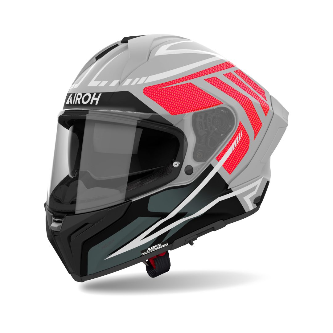 Airoh Matryx Rider Grijs - Rood XL