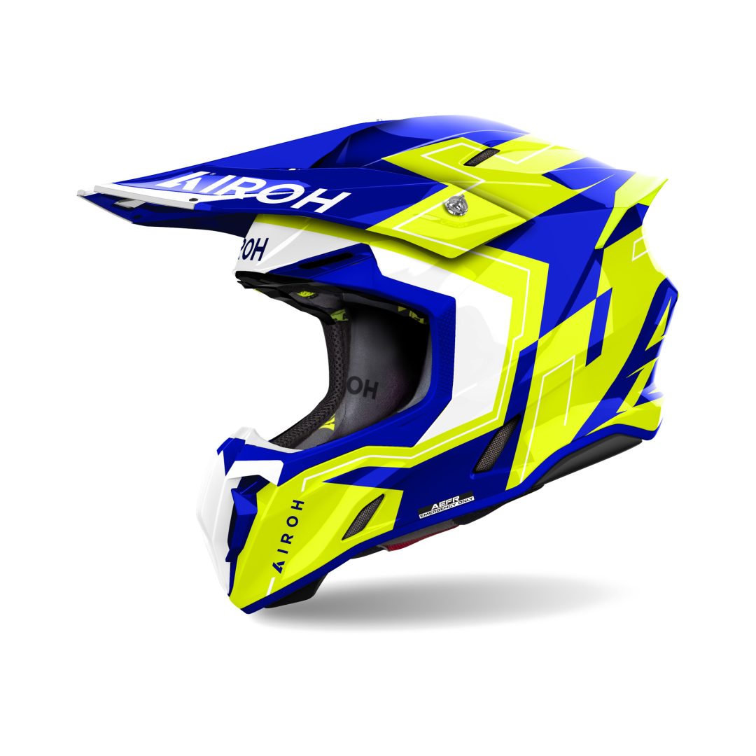 Airoh Twist 3.0 Dizzy Blauw - Geel L