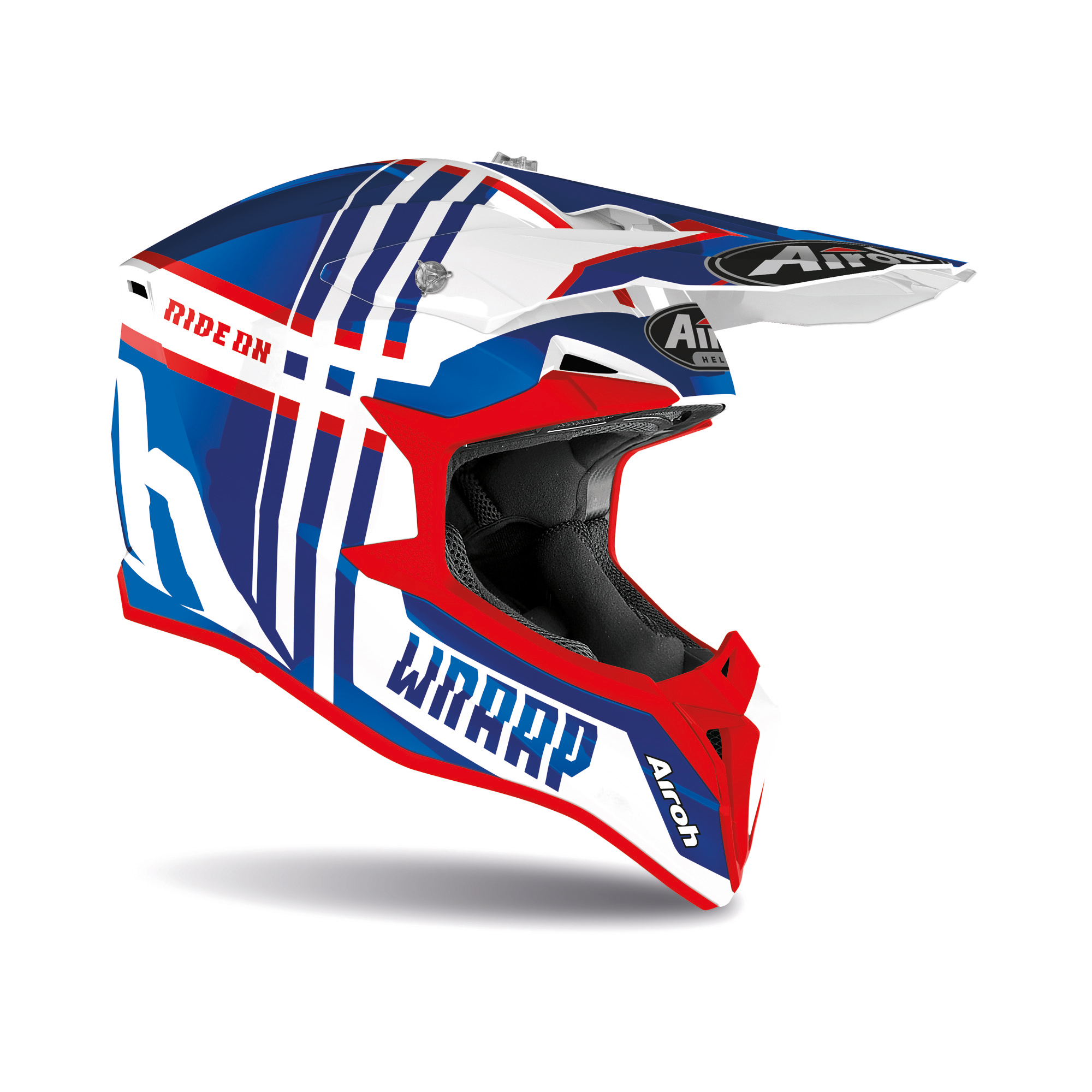 Airoh Wraap Broken Jeugd Blauwe print S - Afbeelding 2