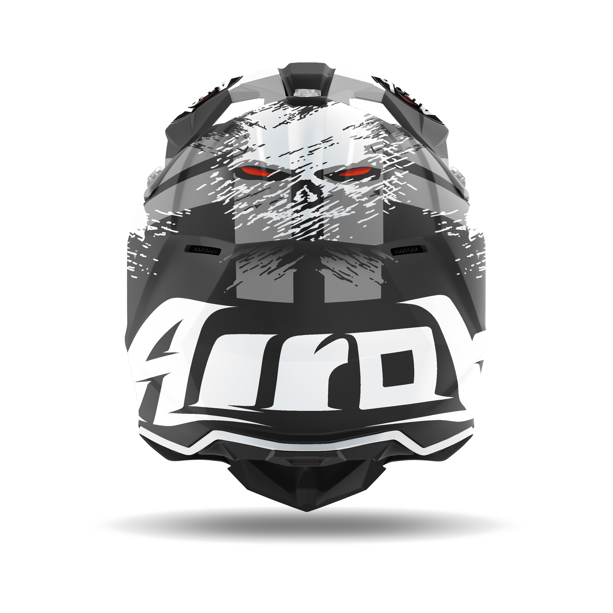 Airoh Wraap Demon Wit - Zwart XS - Afbeelding 2