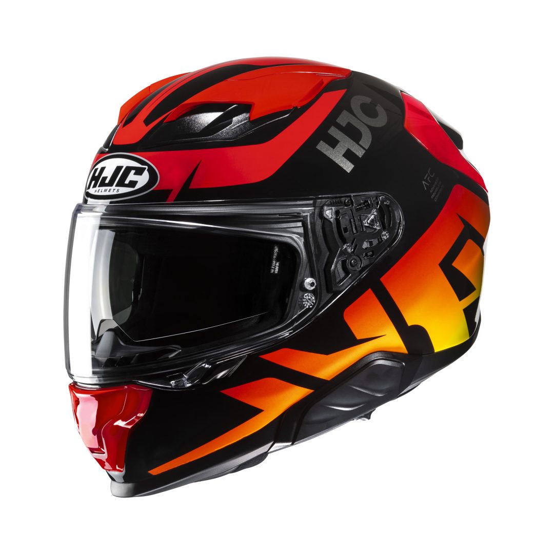 HJC F71 Bard Zwart - Rood XXL