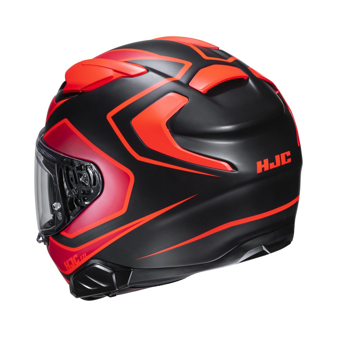 HJC F71 Idle Zwart - Rood XS