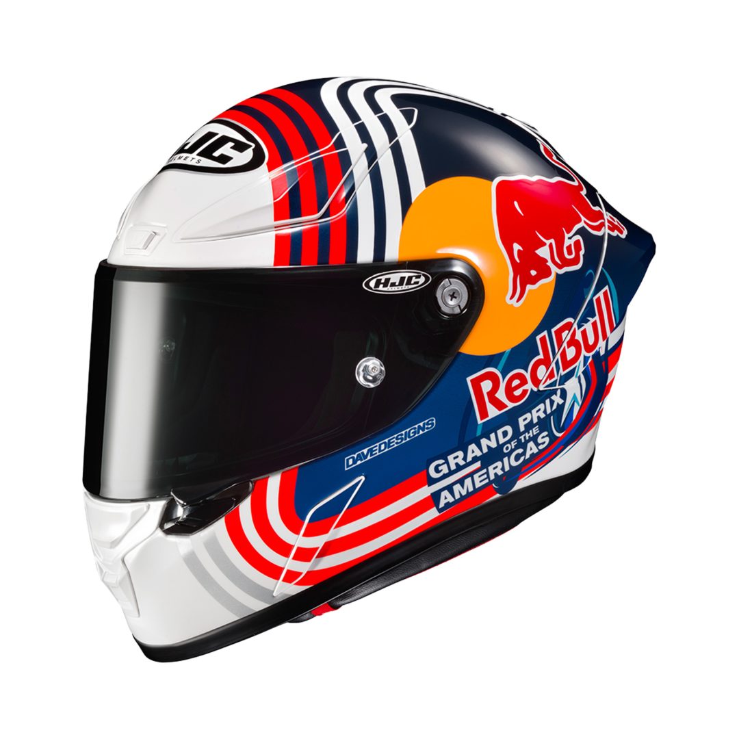 HJC RPHA 1 Red Bull Austin GP Wit - Blauw XXL