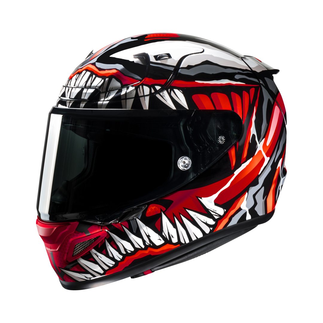 HJC RPHA 12 Maximized Venom Marvel Rood - Zwart XS