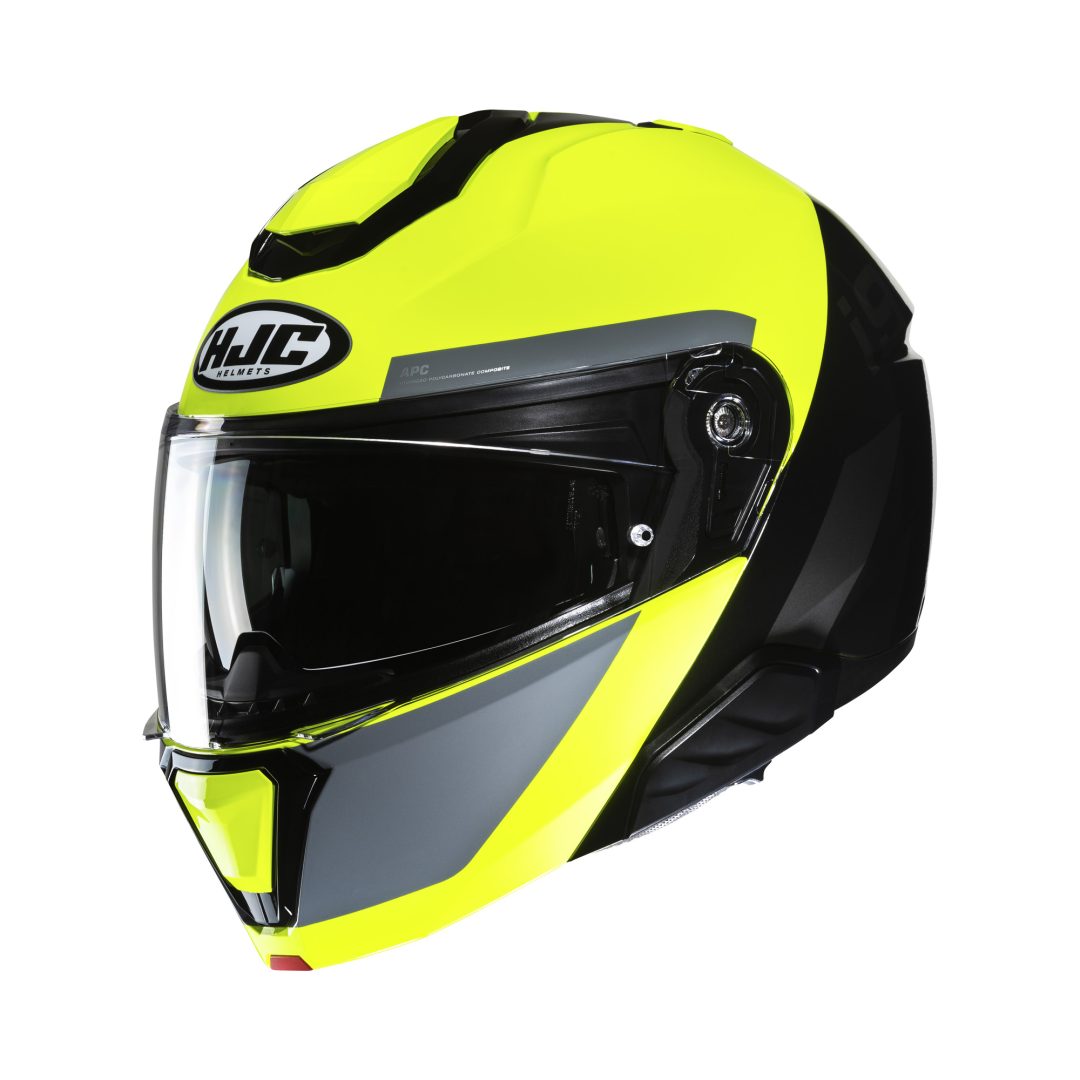 HJC i91 Bina Zwart - Geel XS