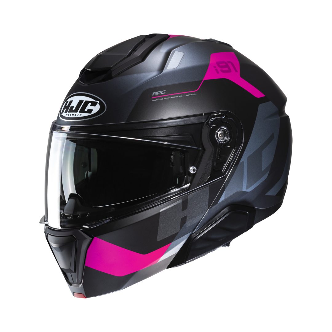 HJC i91 Carst Grijs / Roze XS