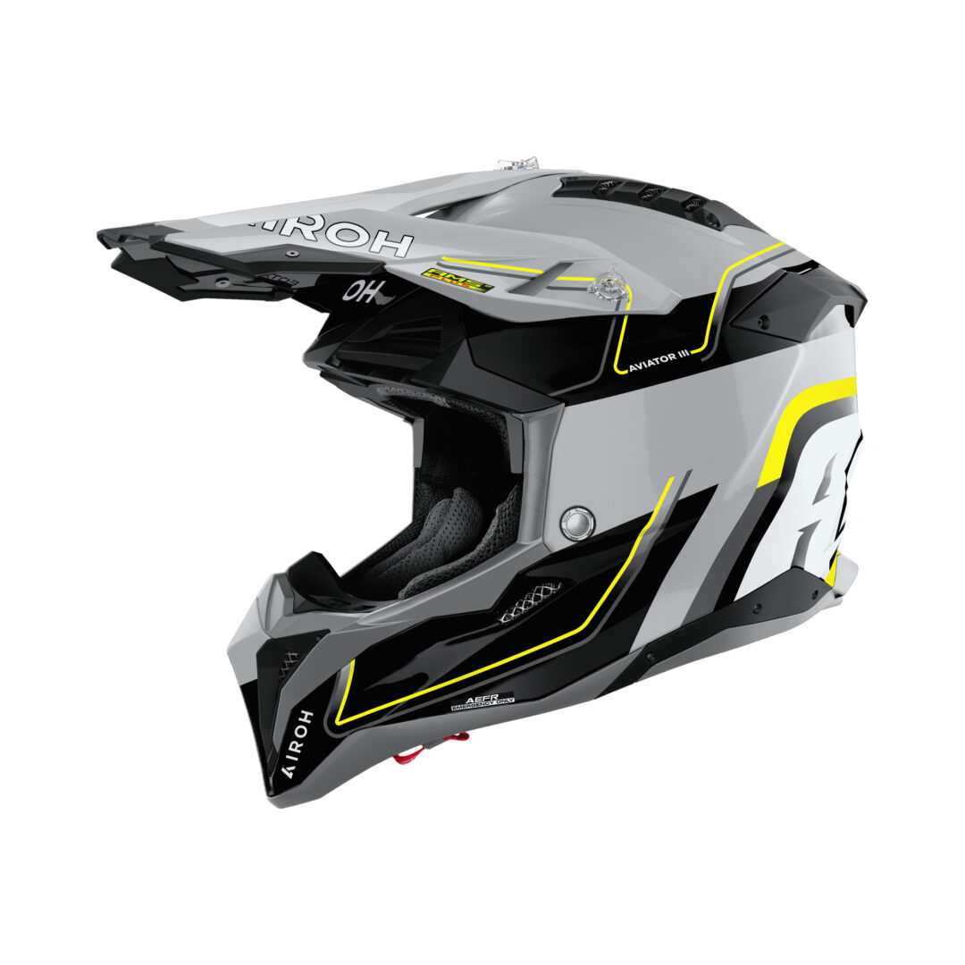 Airoh Aviator 3 Leader Zwart / Oranje M