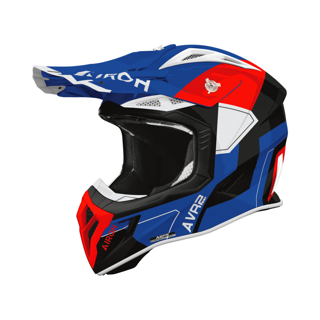 Airoh Aviator Ace 2 Shield Zwart / Blauw L