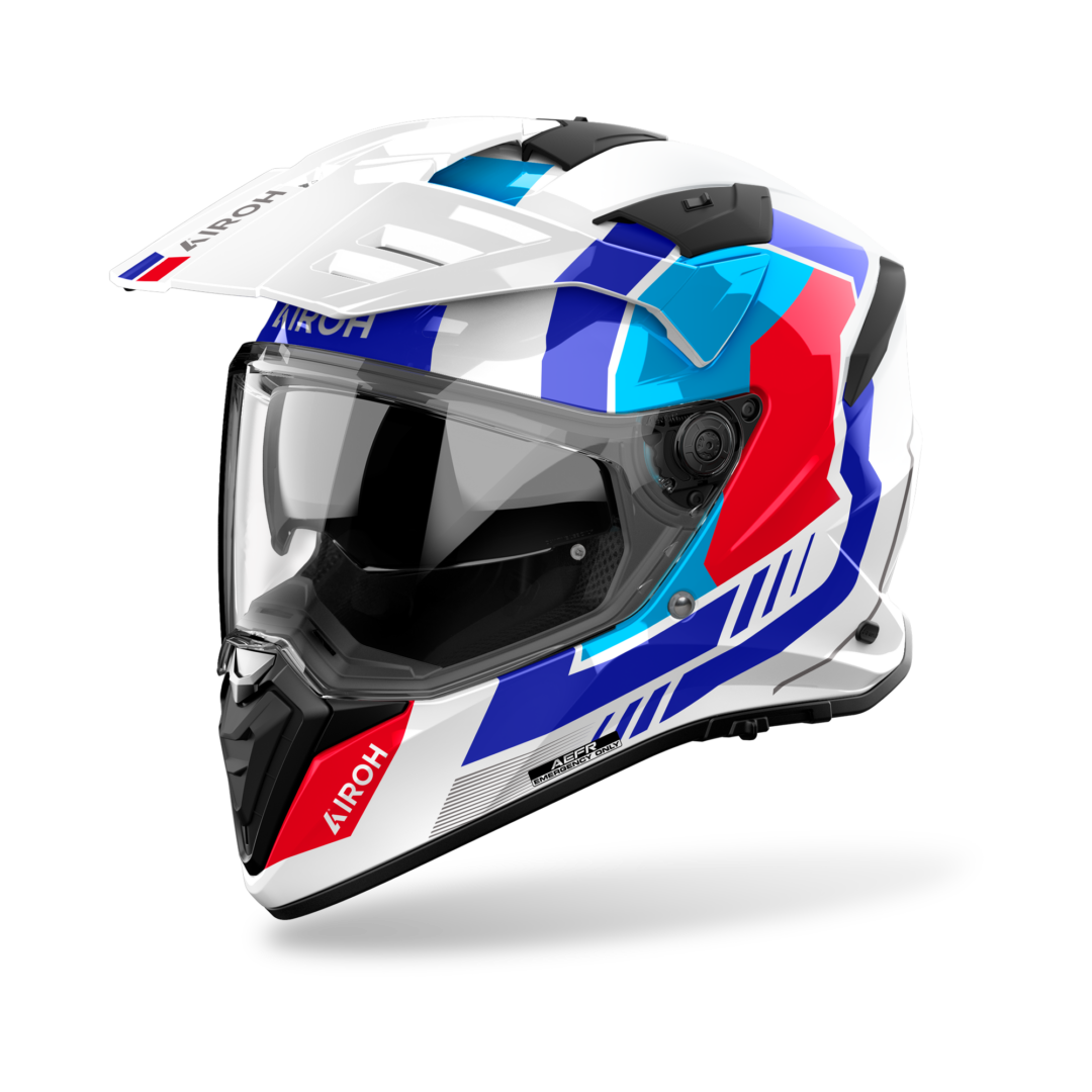 Airoh Bandit Horn Wit / Blauw S