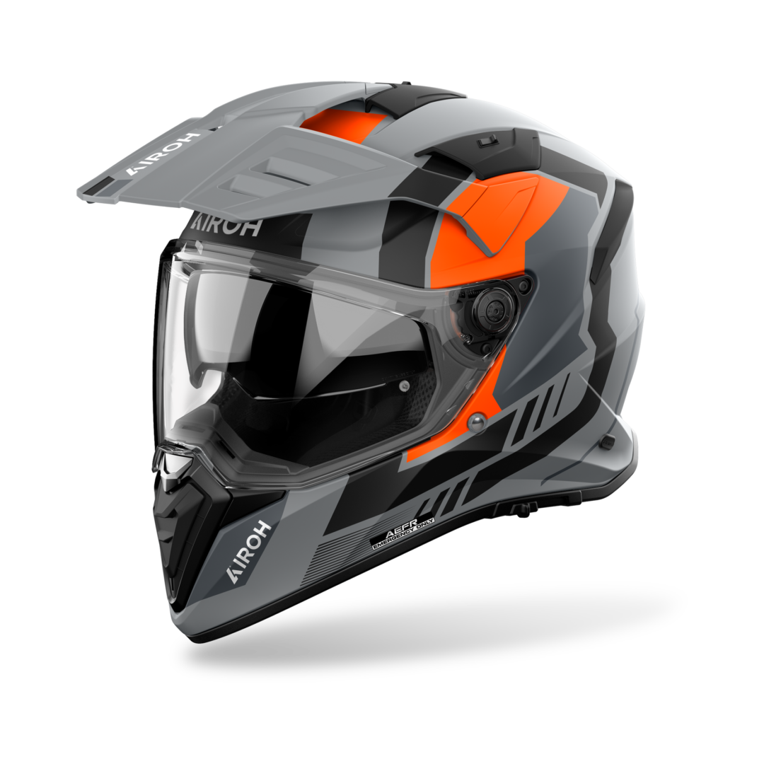 Airoh Bandit Horn Grijs / Oranje S