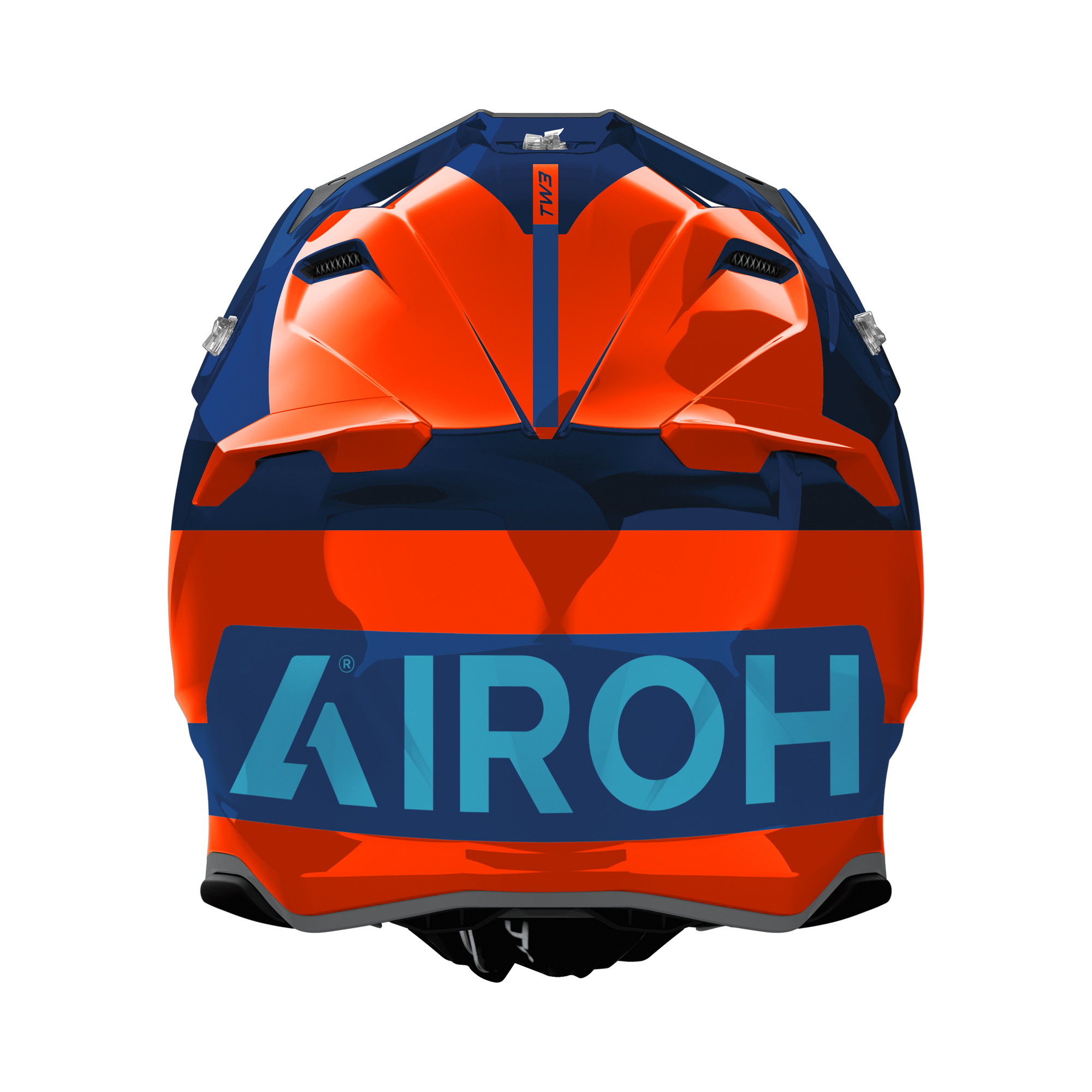 Airoh Twist 3 Fancy Blauw / Oranje XXL - Afbeelding 3