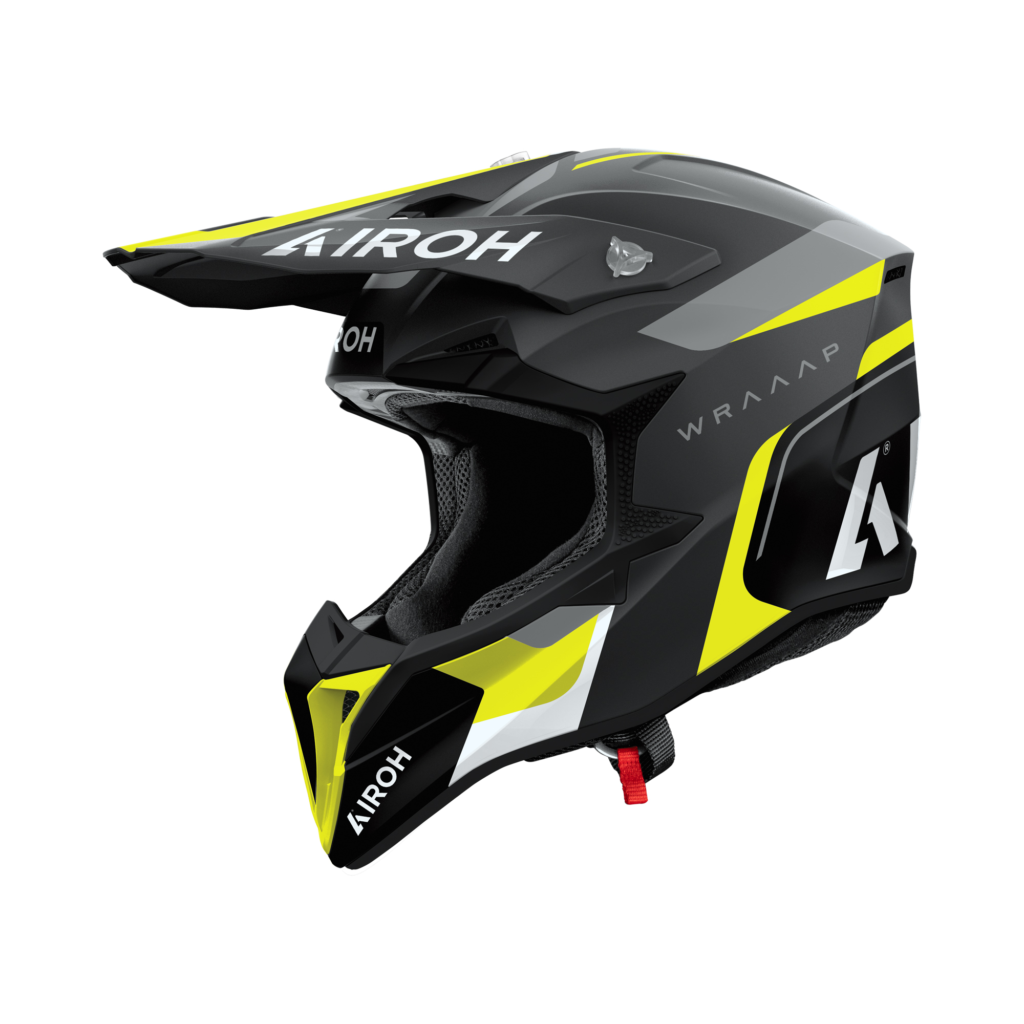 Airoh Wraaap Conquer Zwart / Geel L