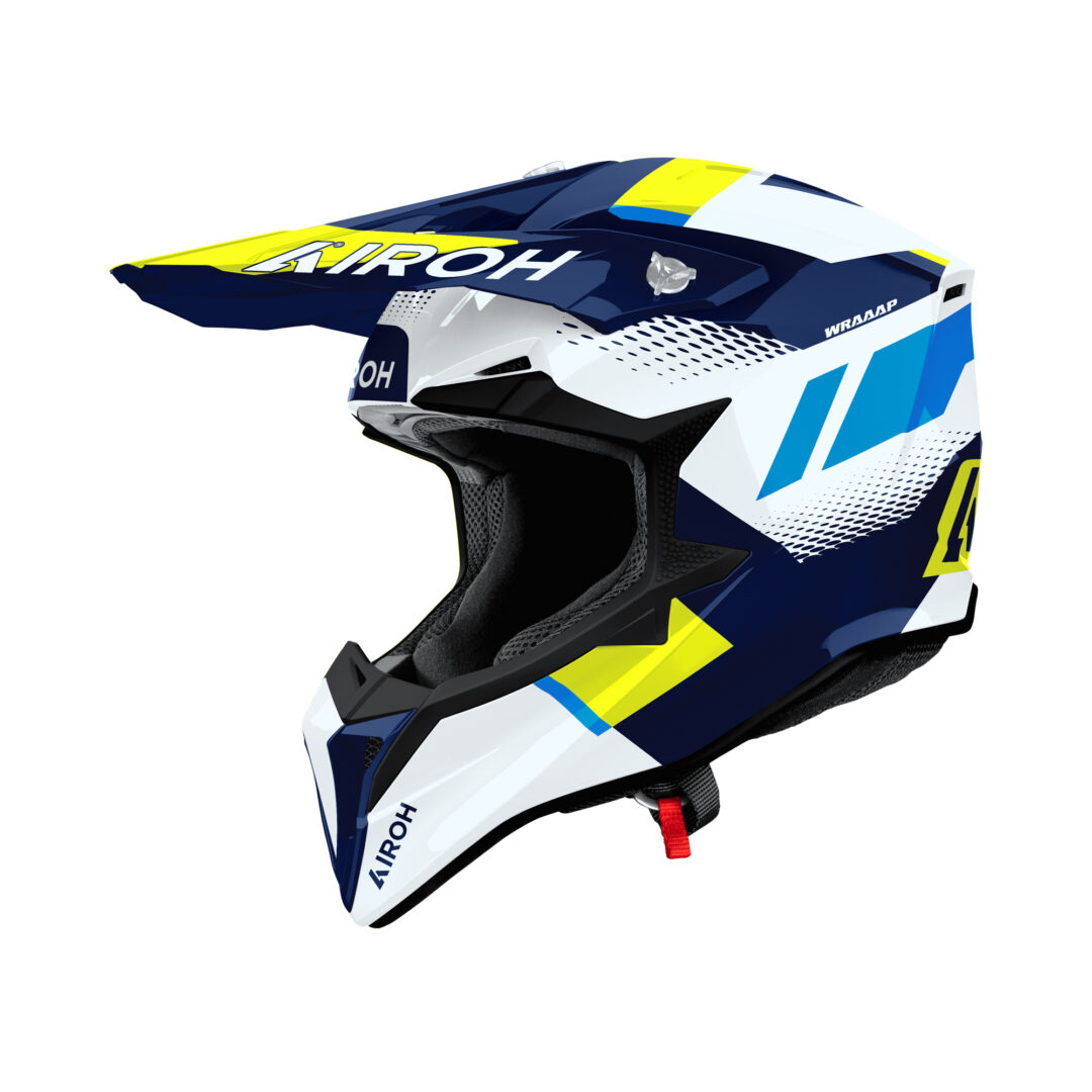 Airoh Wraaap Vision Wit / Blauw M