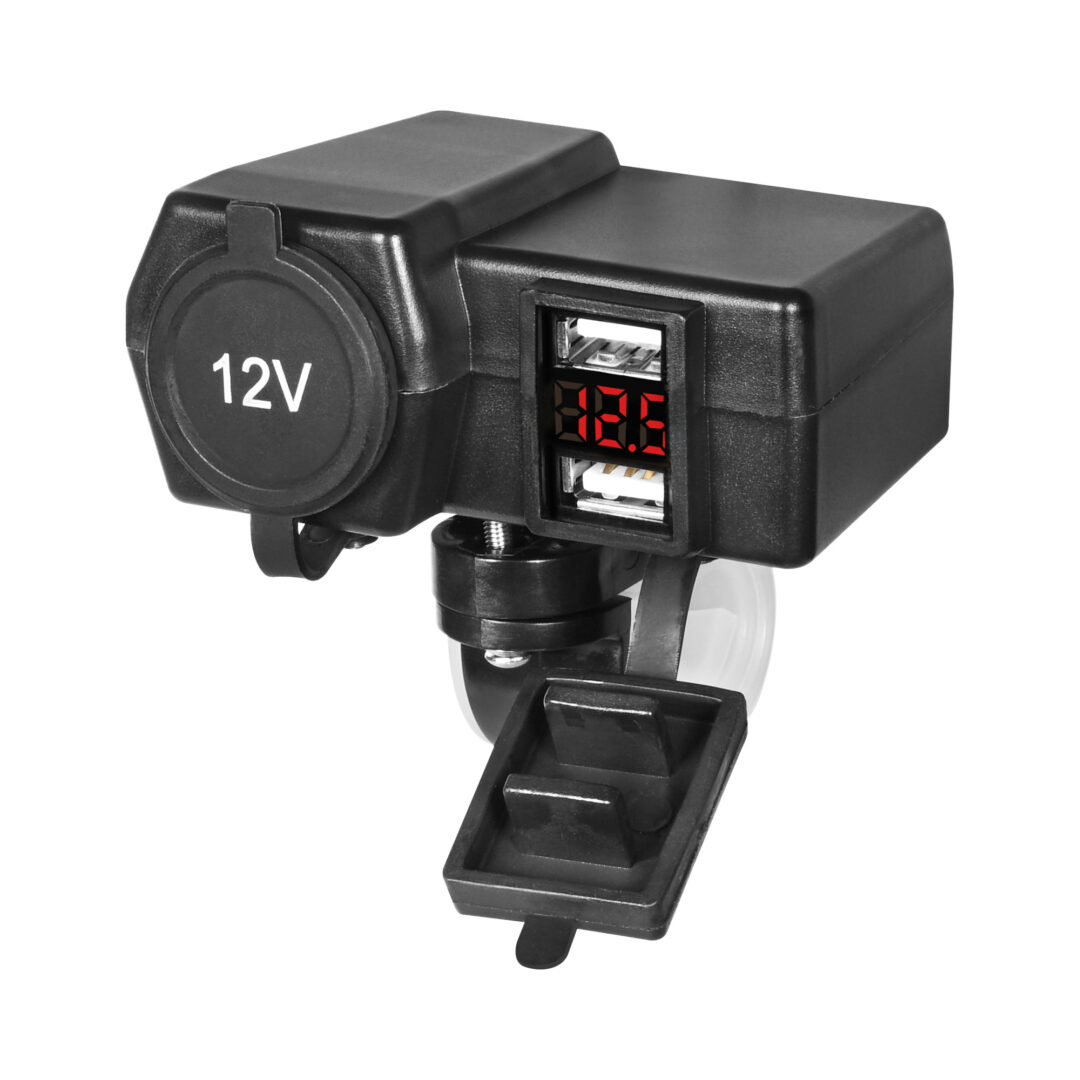 Stroomvoorziening USB (2) + socket