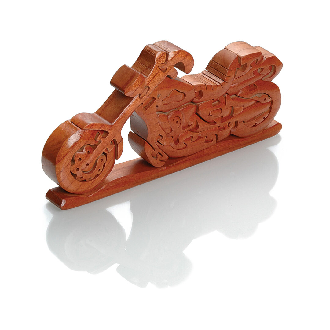 Puzzel, motorfiets 1 hout, chopper