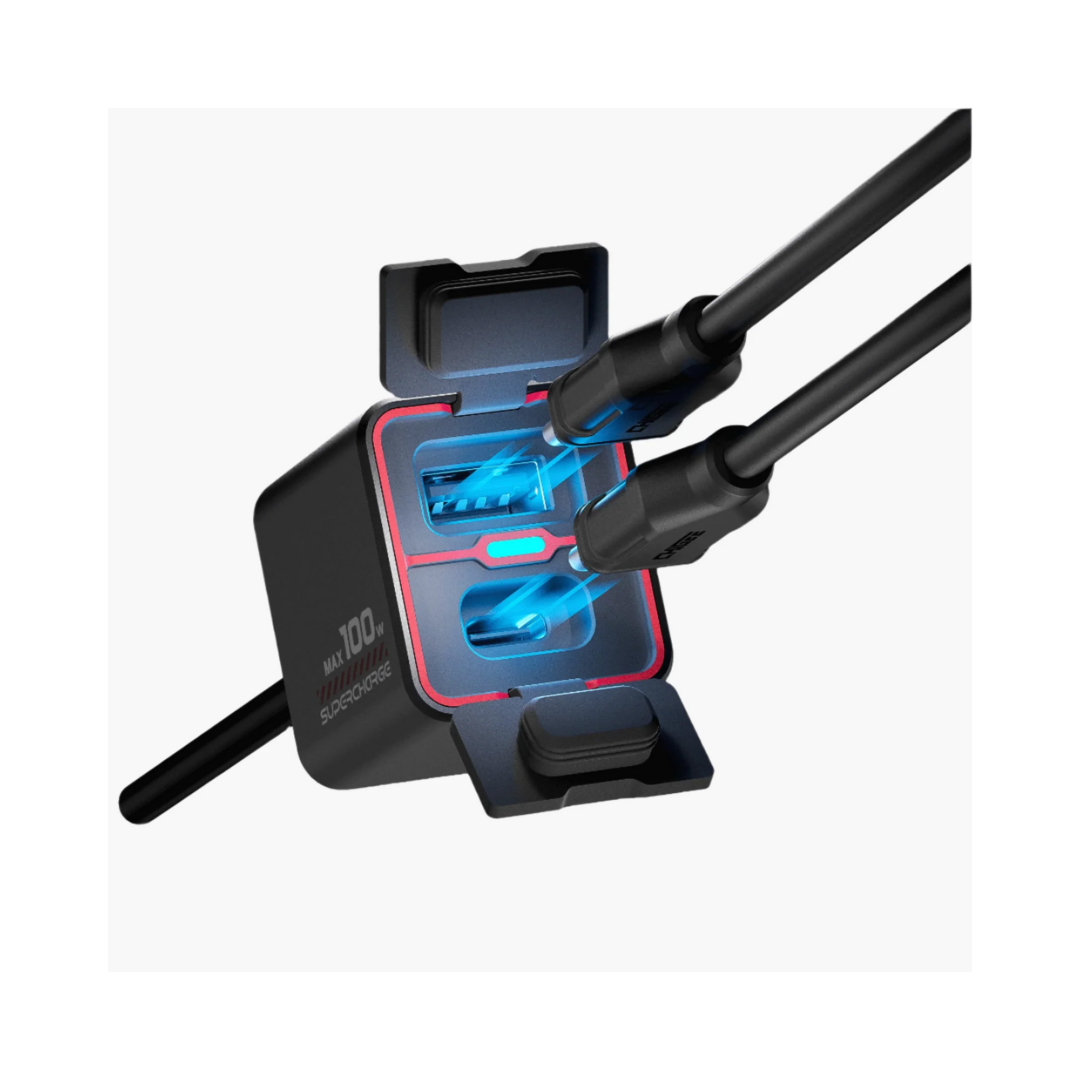 TR100 2-weg USB-A/C snellader MFP0094