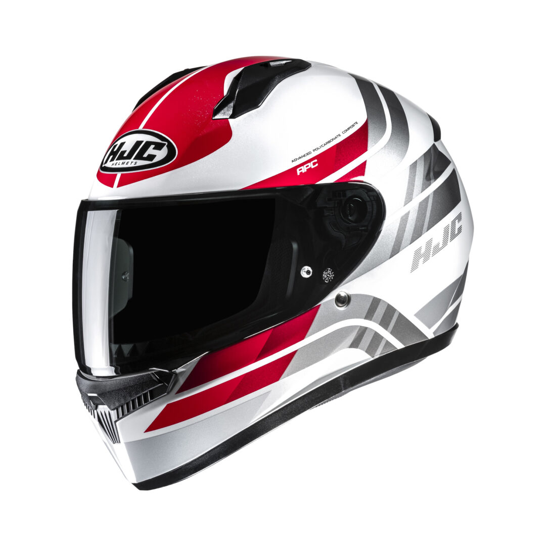 HJC C10 Hiper Wit / Rood XXL