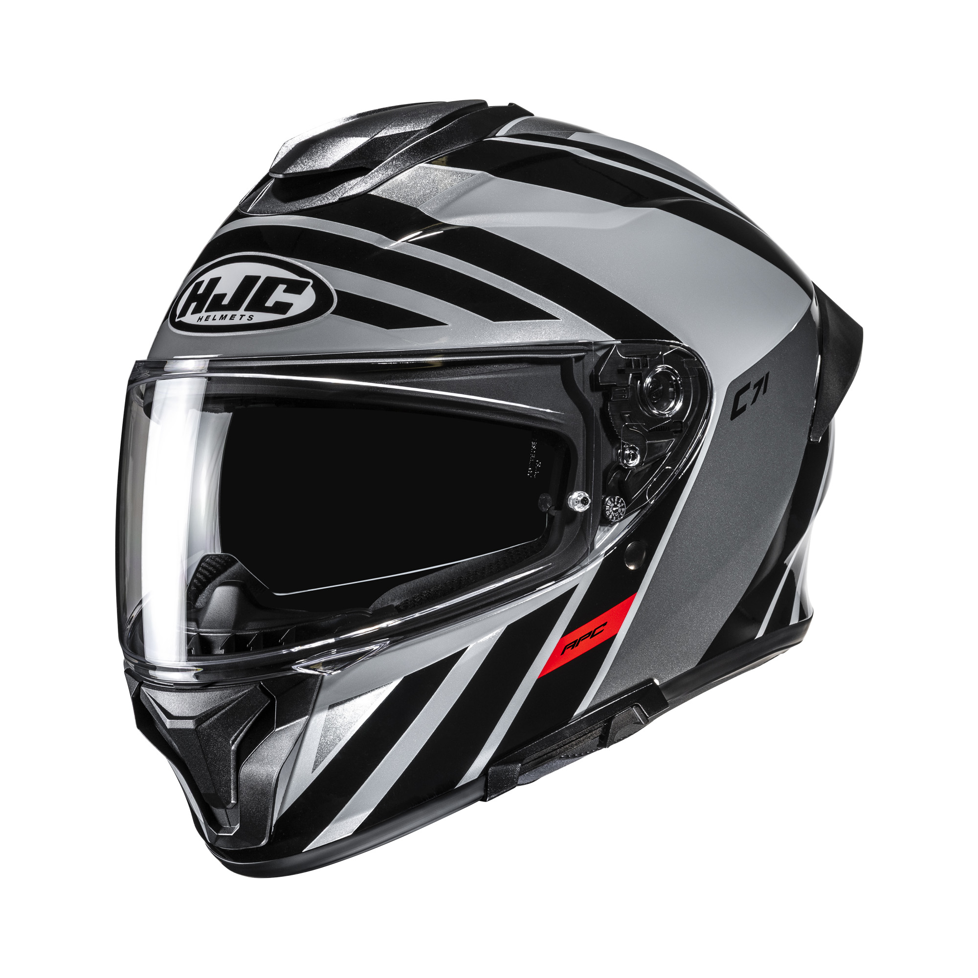 HJC C71 Faber Zwart / Grijs L