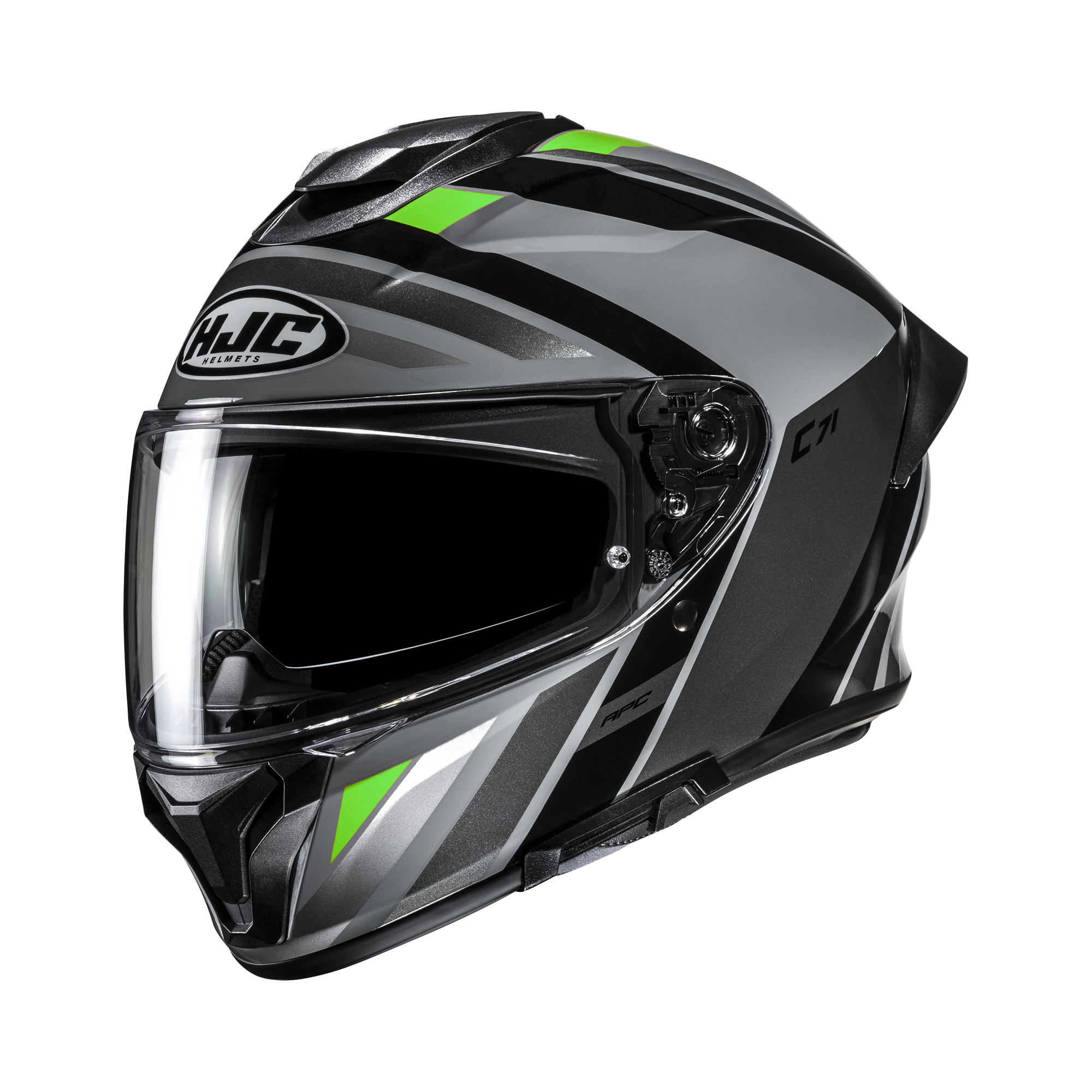 HJC C71 Faber Zwart / Groen L