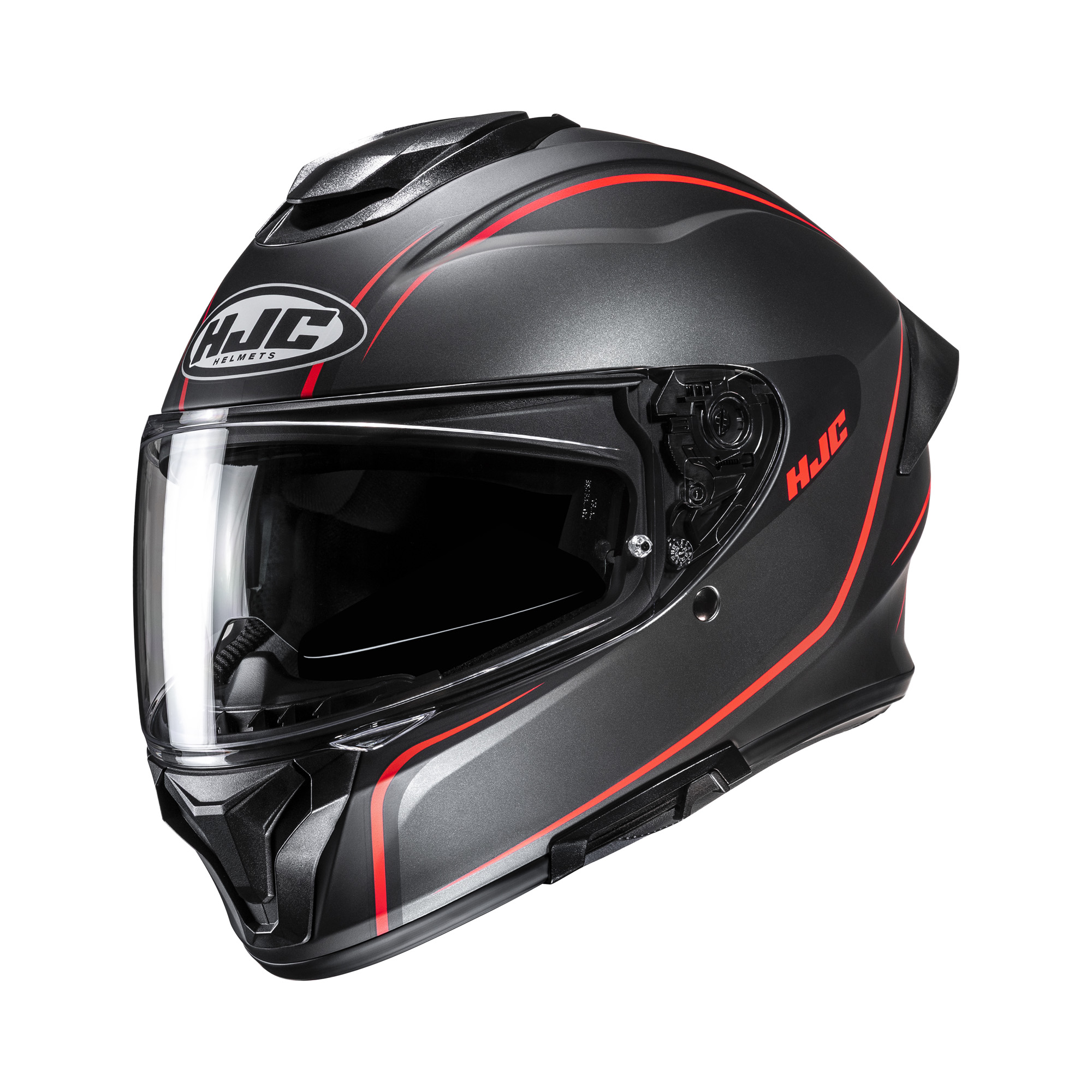 HJC C71 Quez Zwart / Rood L