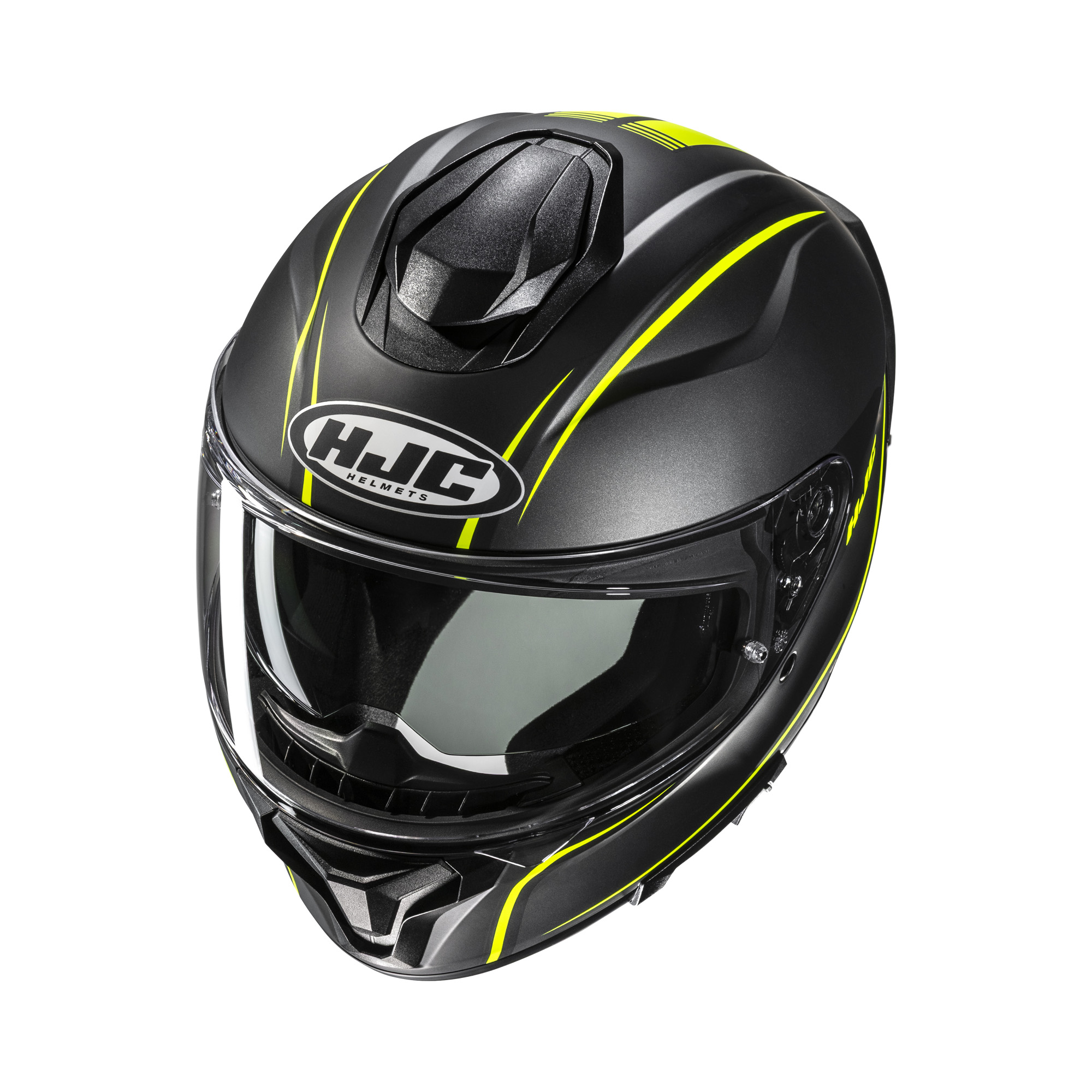 HJC C71 Quez Zwart / Geel L - Afbeelding 2