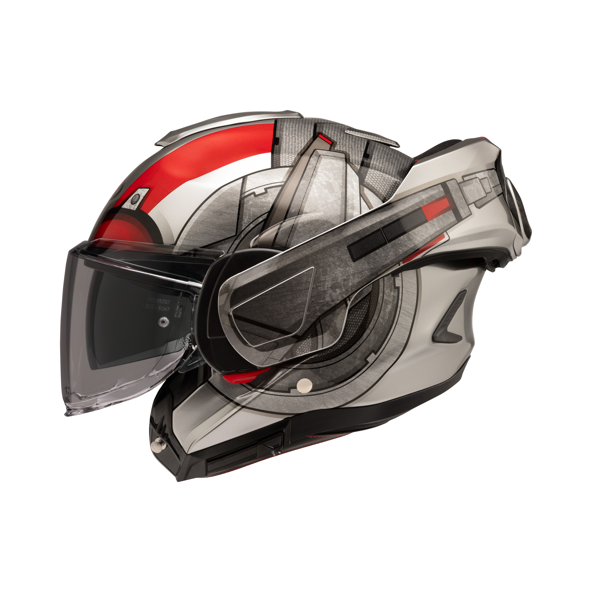 HJC F100 Ant-Man Grijs / Rood XL - Afbeelding 2