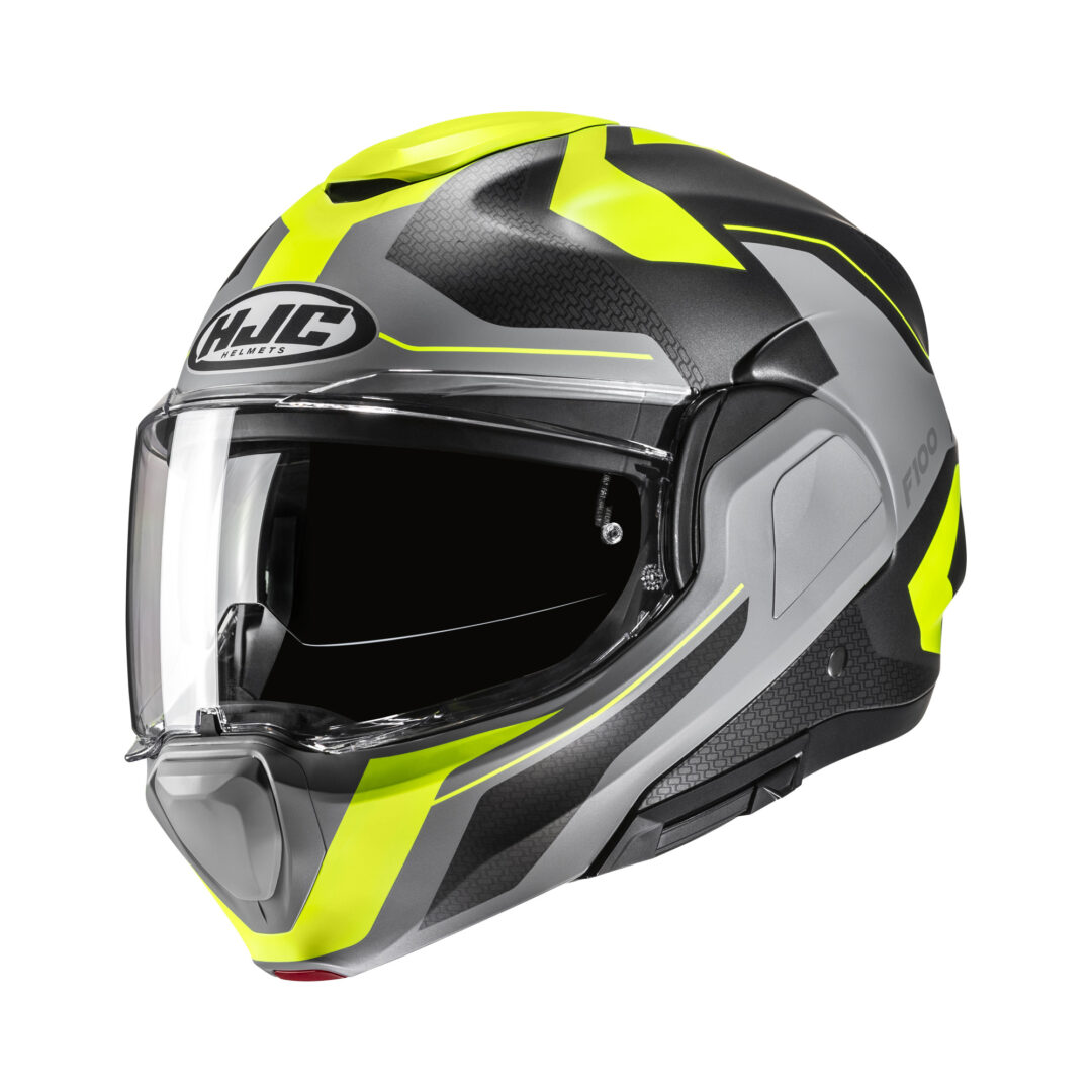 HJC F100 Bios Geel / Grijs XXL