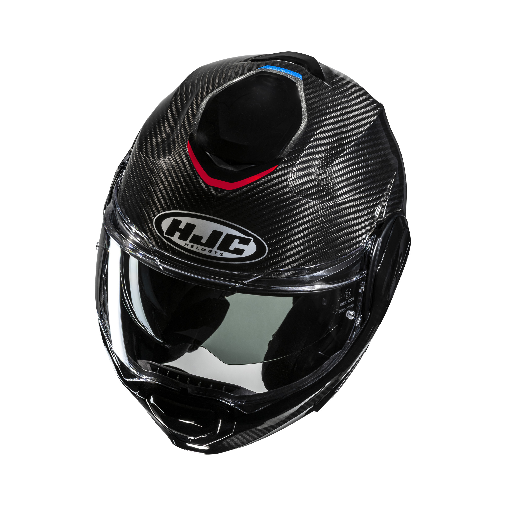 HJC F100 Carbon Stan Zwart / Blauw L - Afbeelding 2