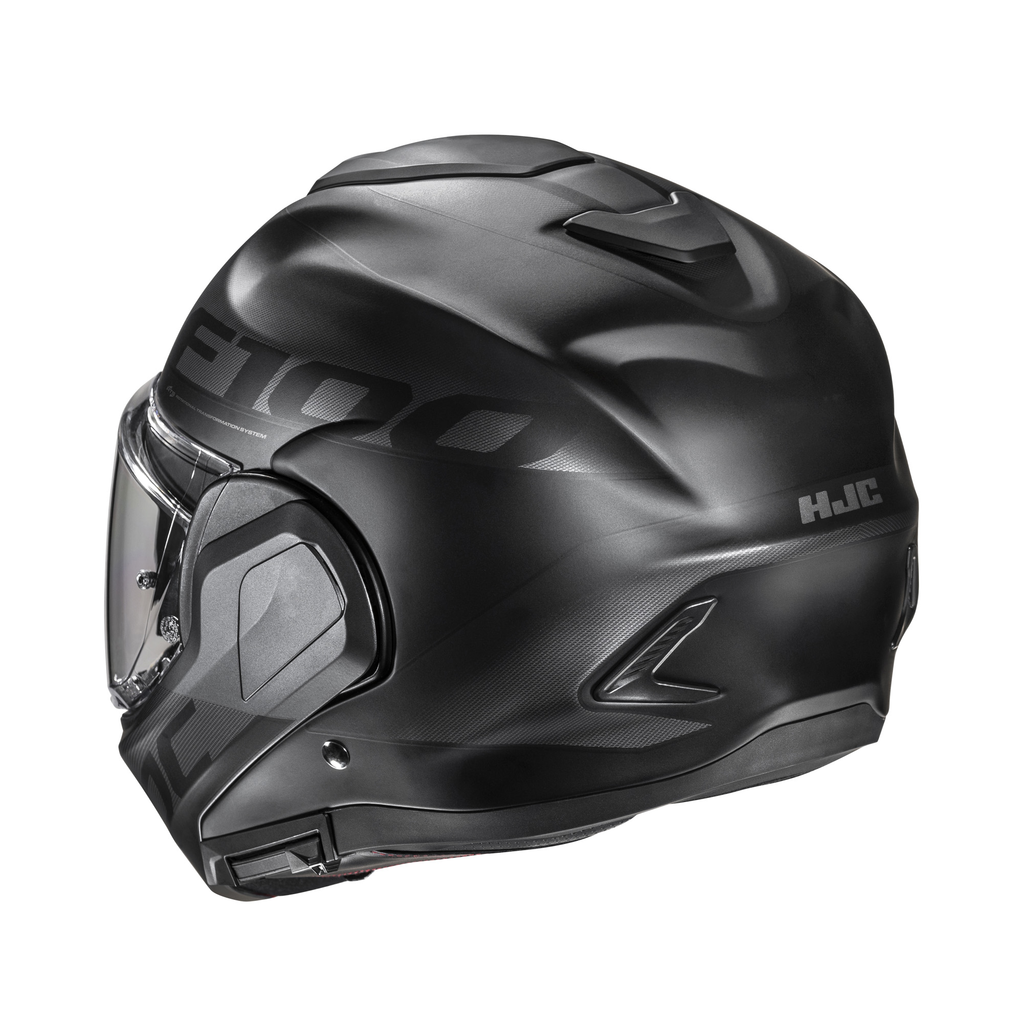 HJC F100 Hetal Grijs / Zwart XXL - Afbeelding 2