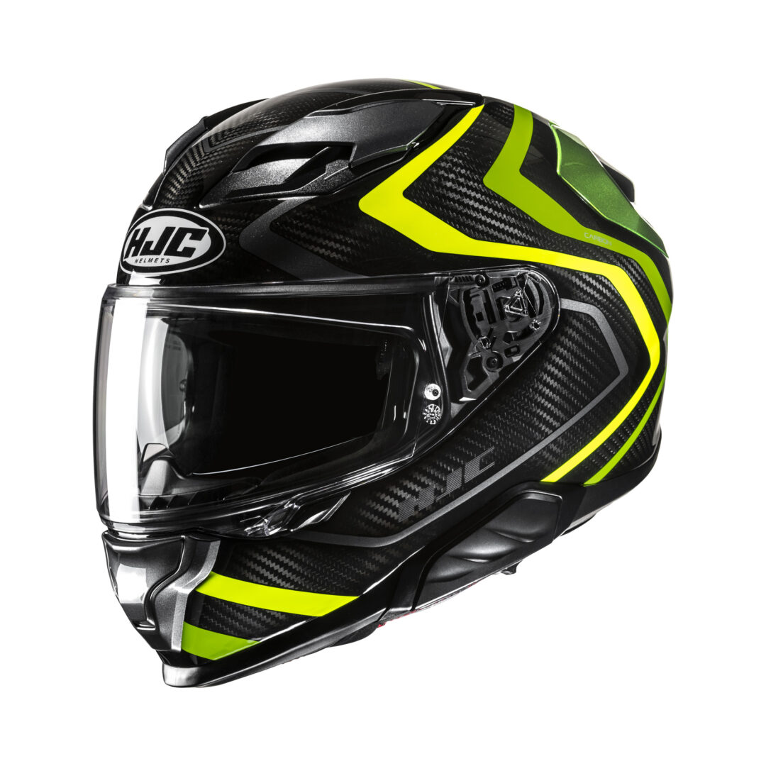 HJC F71 Carbon Nevio Zwart / Geel S