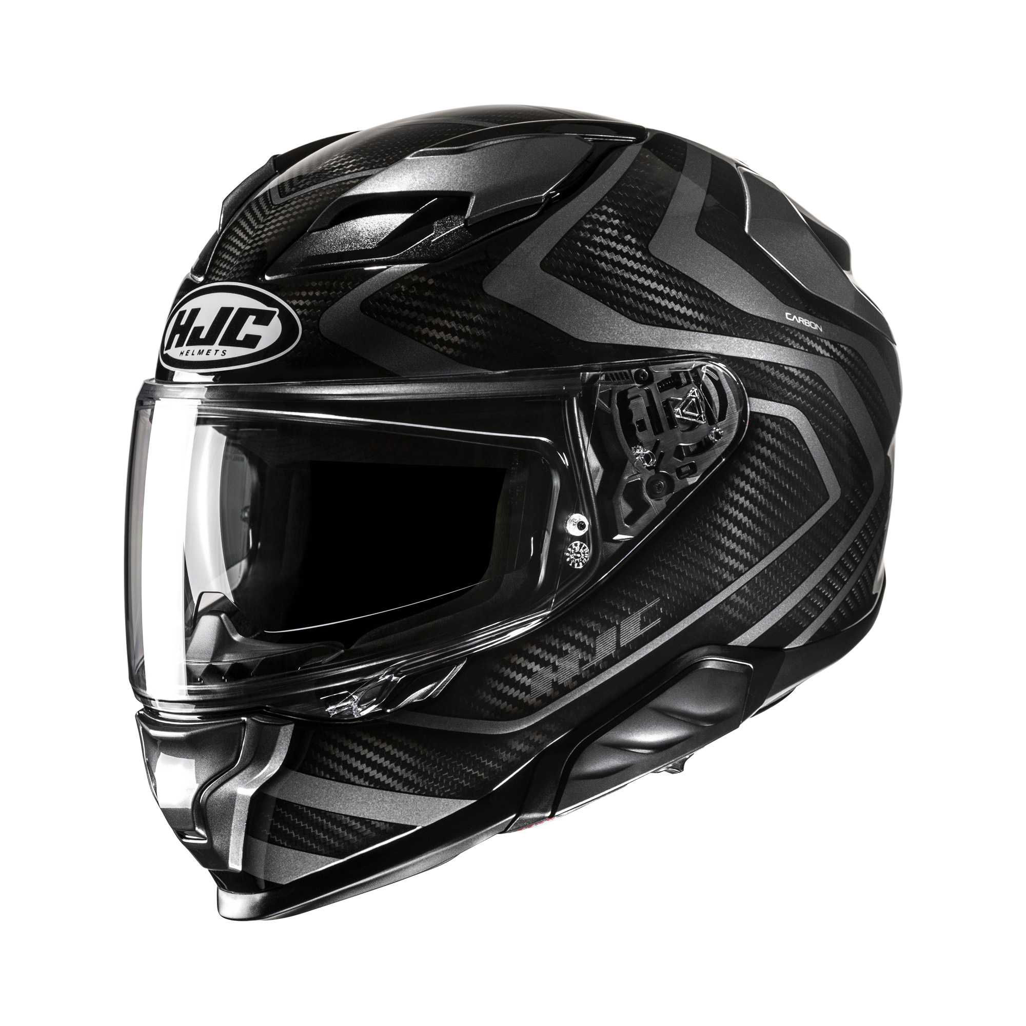 HJC F71 Carbon Nevio Zwart / Grijs L