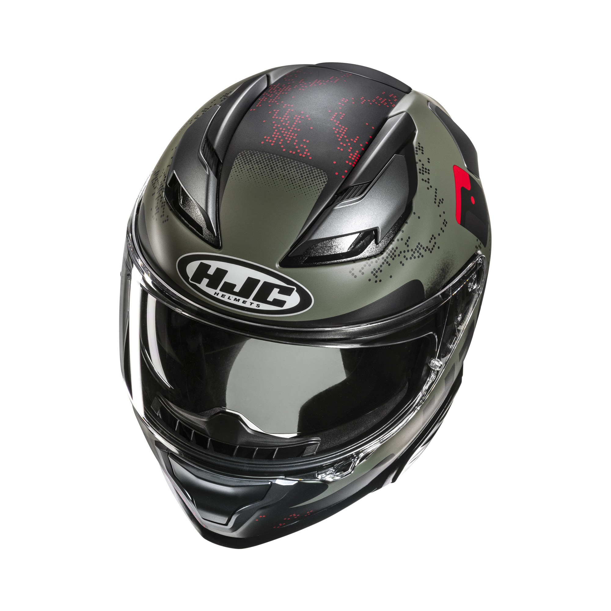 HJC F71 Faco Groen / Zwart M - Afbeelding 2