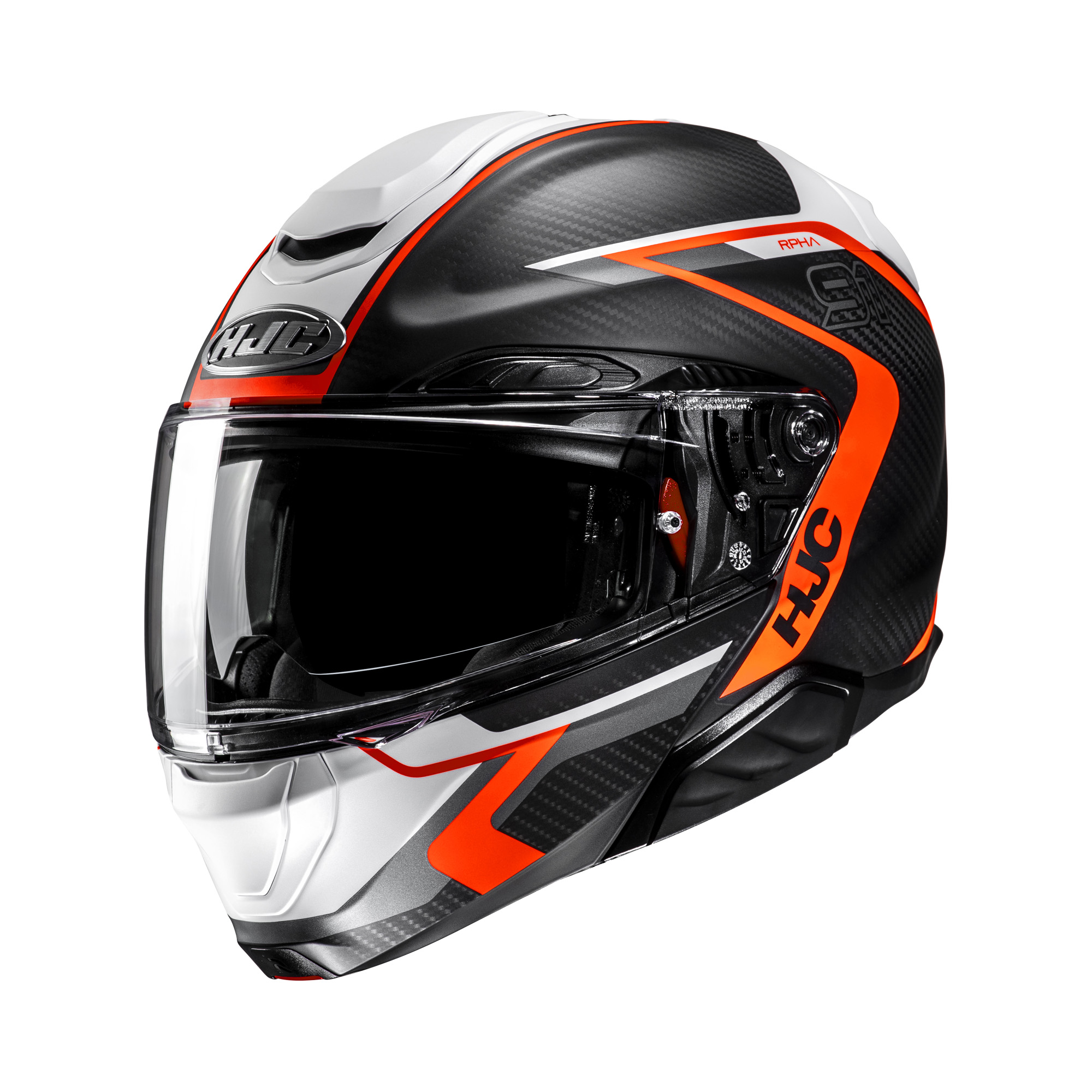 HJC RPHA 91 Carbon Lagos Grijs / Oranje XXL