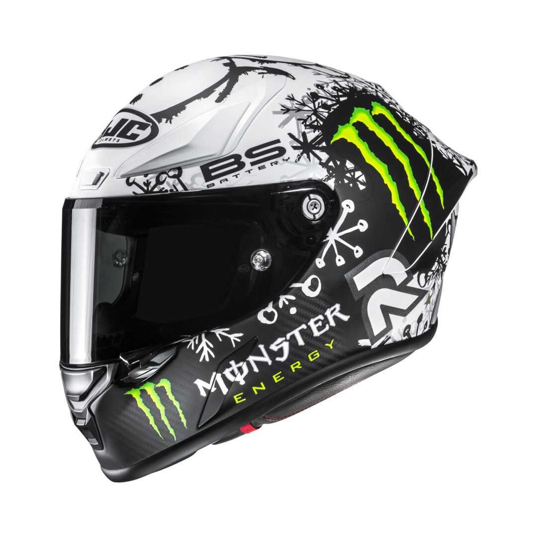 HJC RPHA 1 V2 Carbon Snow Diablo Wit / Zwart XXL