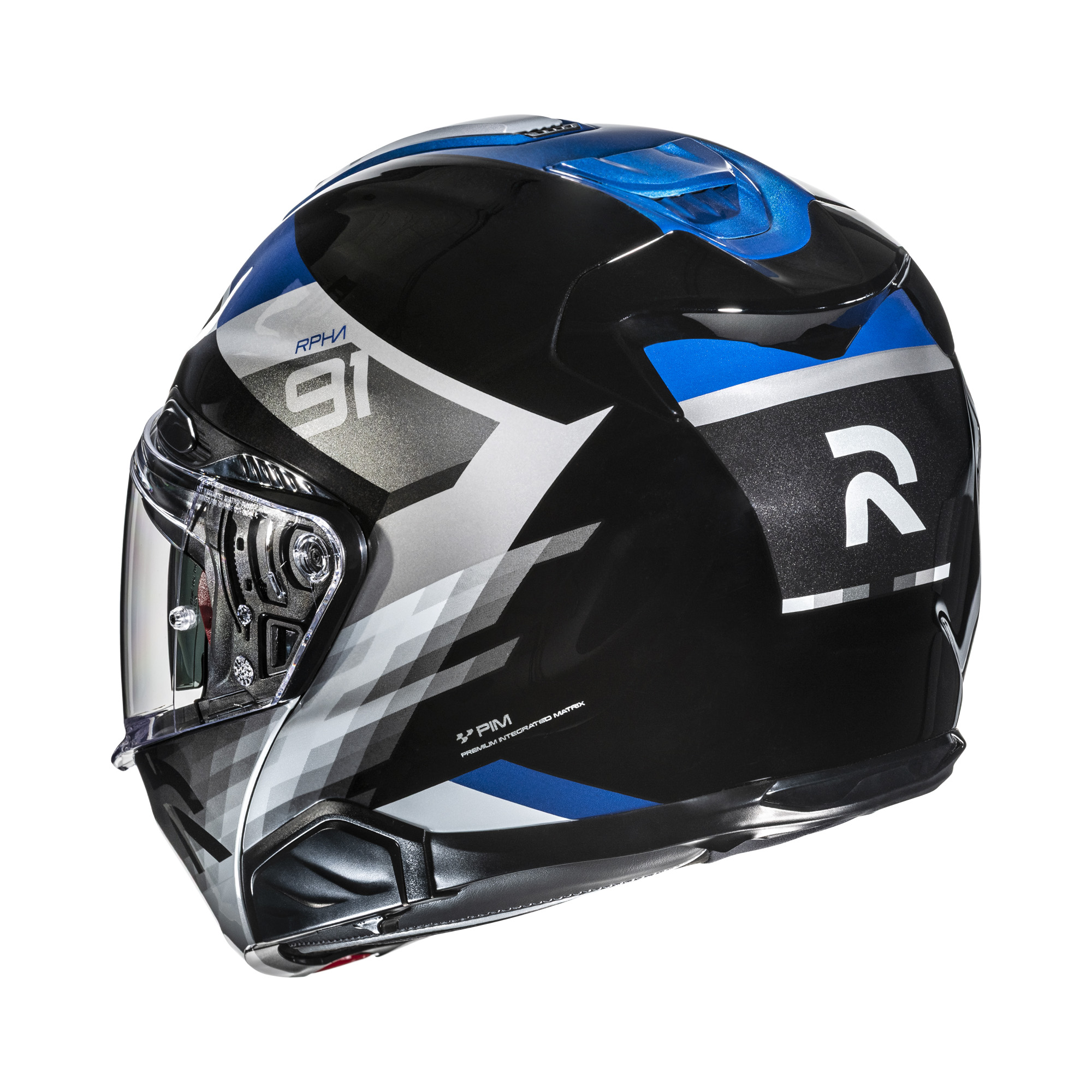 HJC RPHA 91 Madal Zwart / Blauw XXL - Afbeelding 3