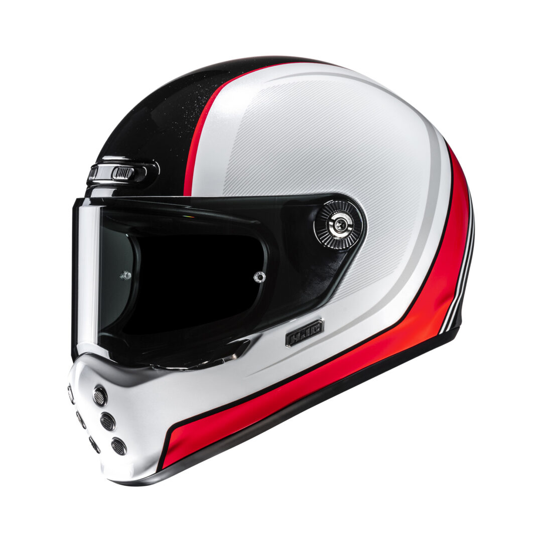 HJC V10 Hodu Wit / Rood L