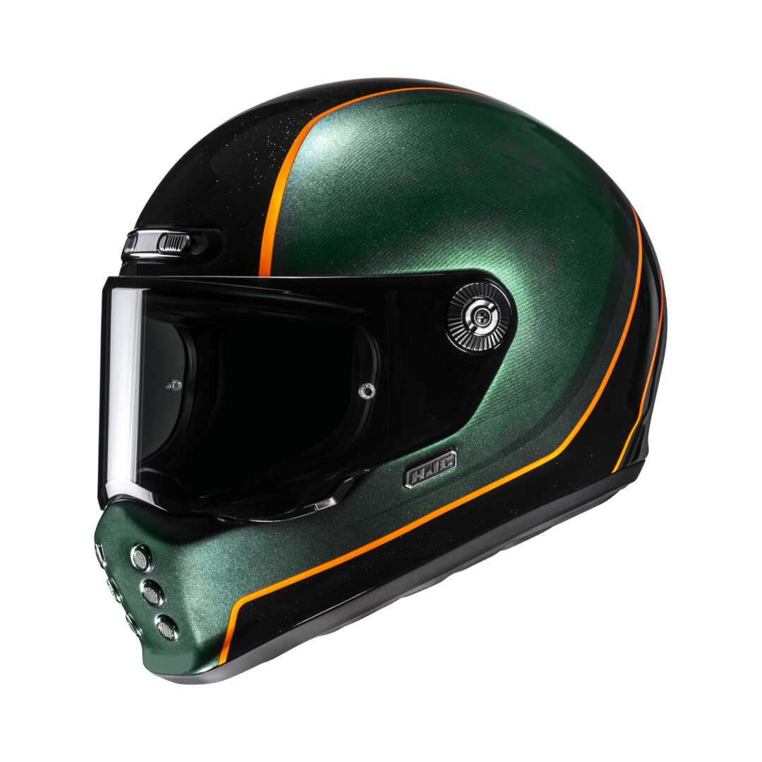 HJC V10 Hodu Groen / Zwart XXL