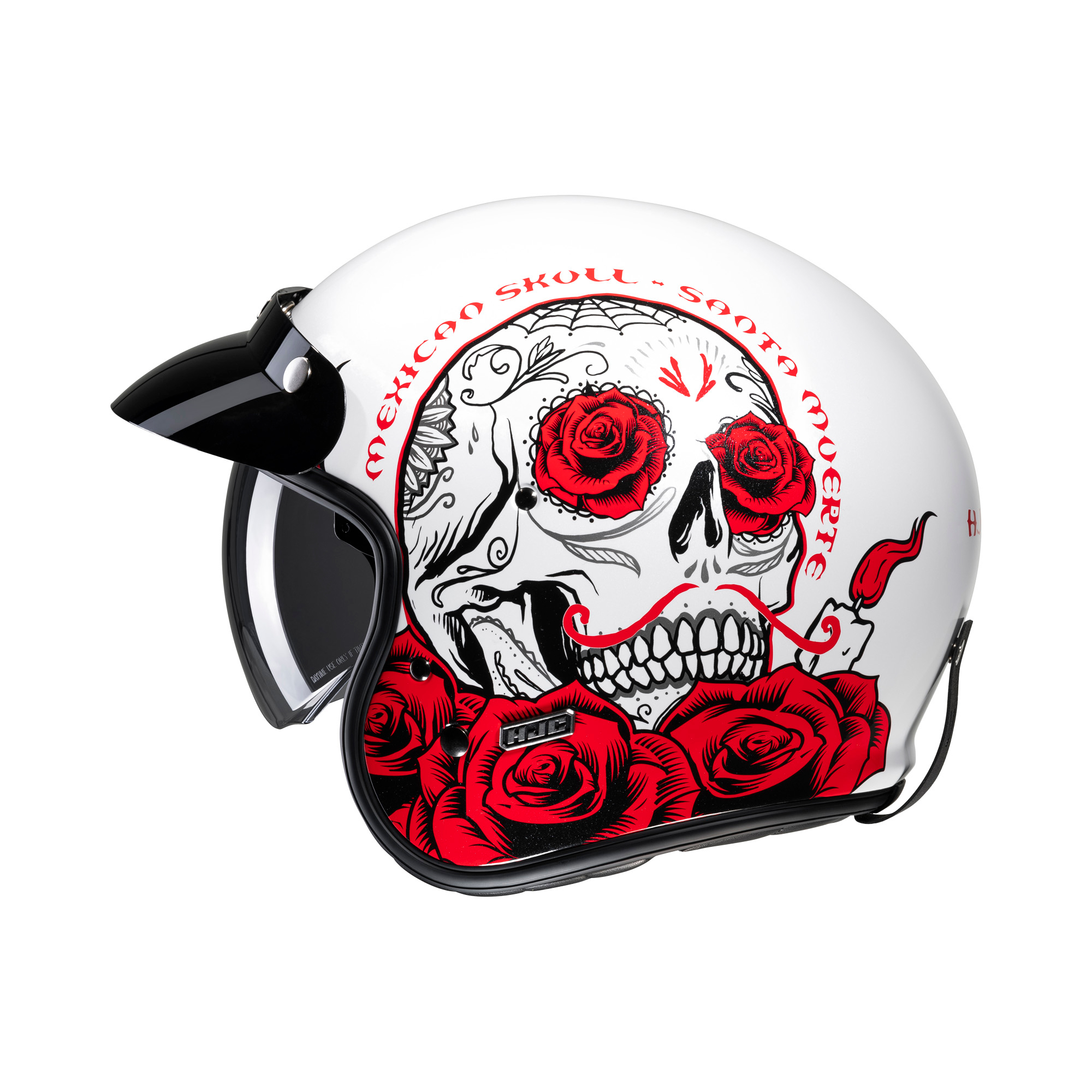 HJC V31 Desto Wit / Rood L - Afbeelding 4