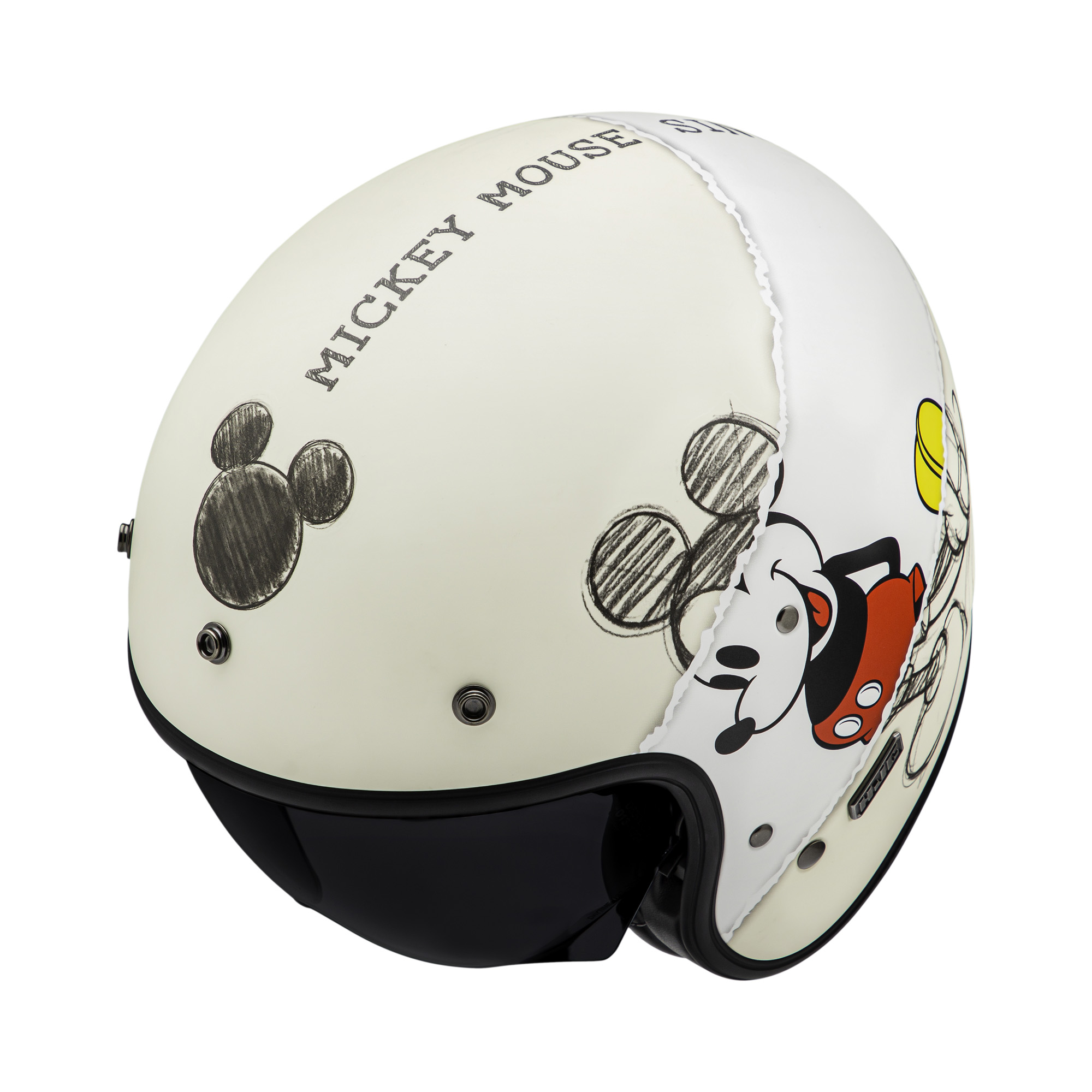 HJC V31 Disney Mickey sketch Wit / Geel XS - Afbeelding 2