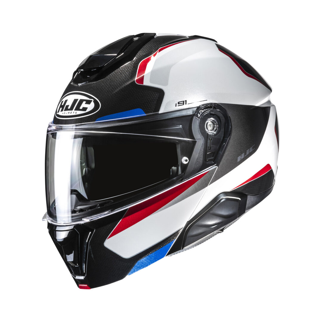 HJC i91 Felio Wit / Rood XL