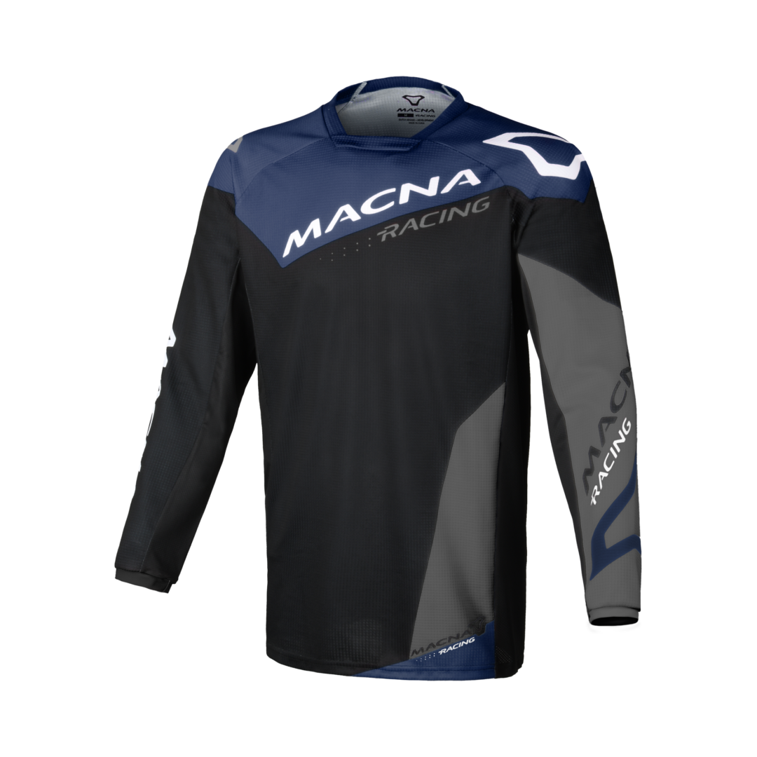 Macna Backyard-1 MX shirt Zwart / Blauw XXXL