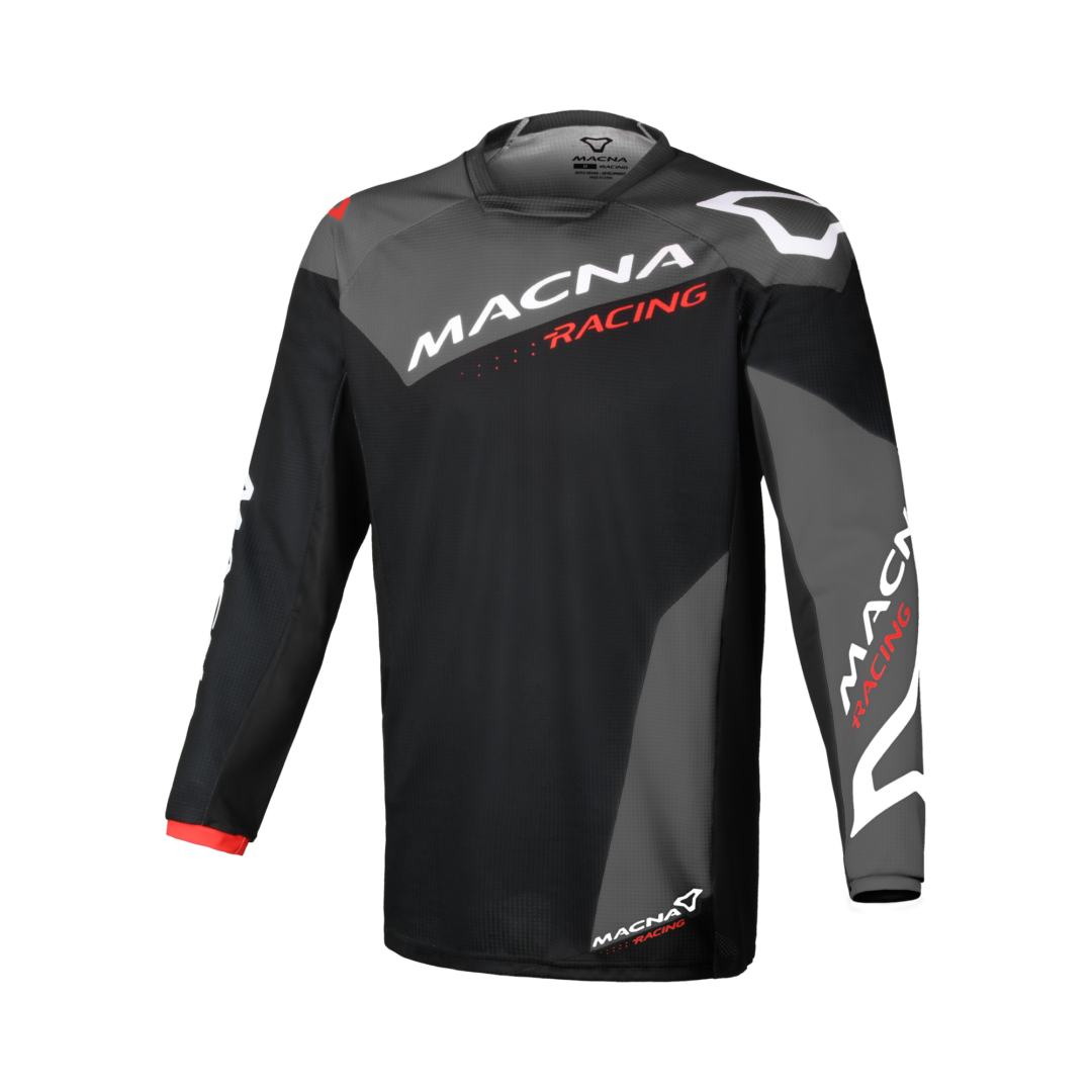 Macna Backyard-1 MX shirt Zwart / Grijs XXL
