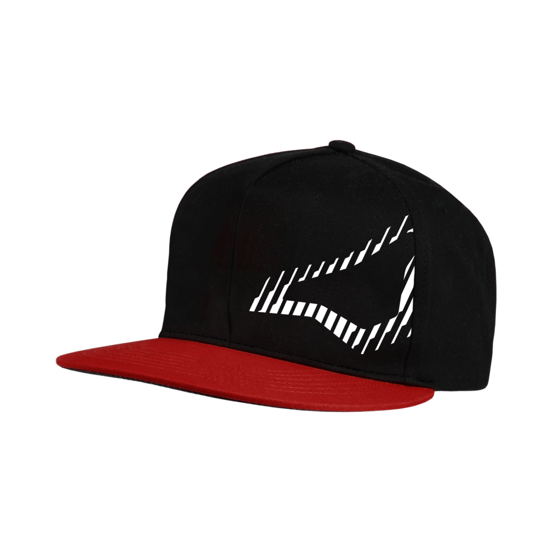 Macna Snapback Cap, Logo Side Rood / Zwart