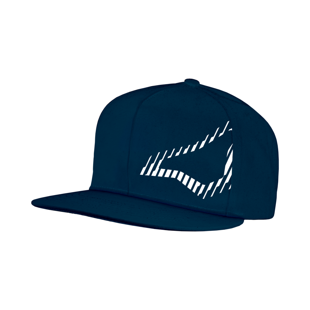 Macna Snapback Cap, Logo Side Donkerblauw