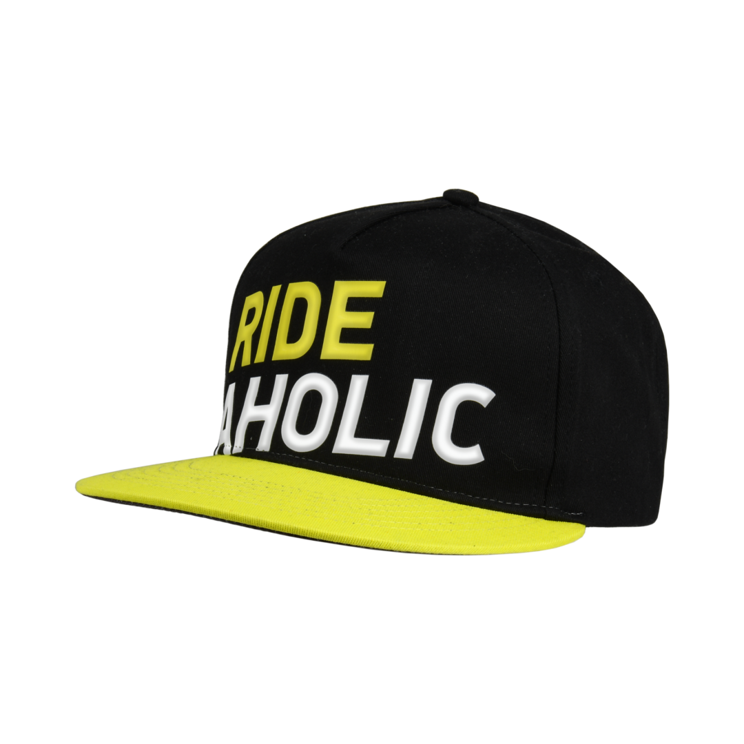 Macna Snapback Cap, Ride Aholic Zwart / Geel