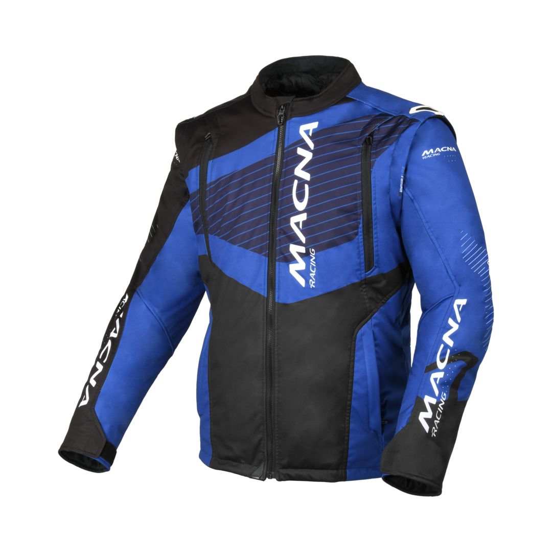 Macna Crest Zwart / Blauw XL