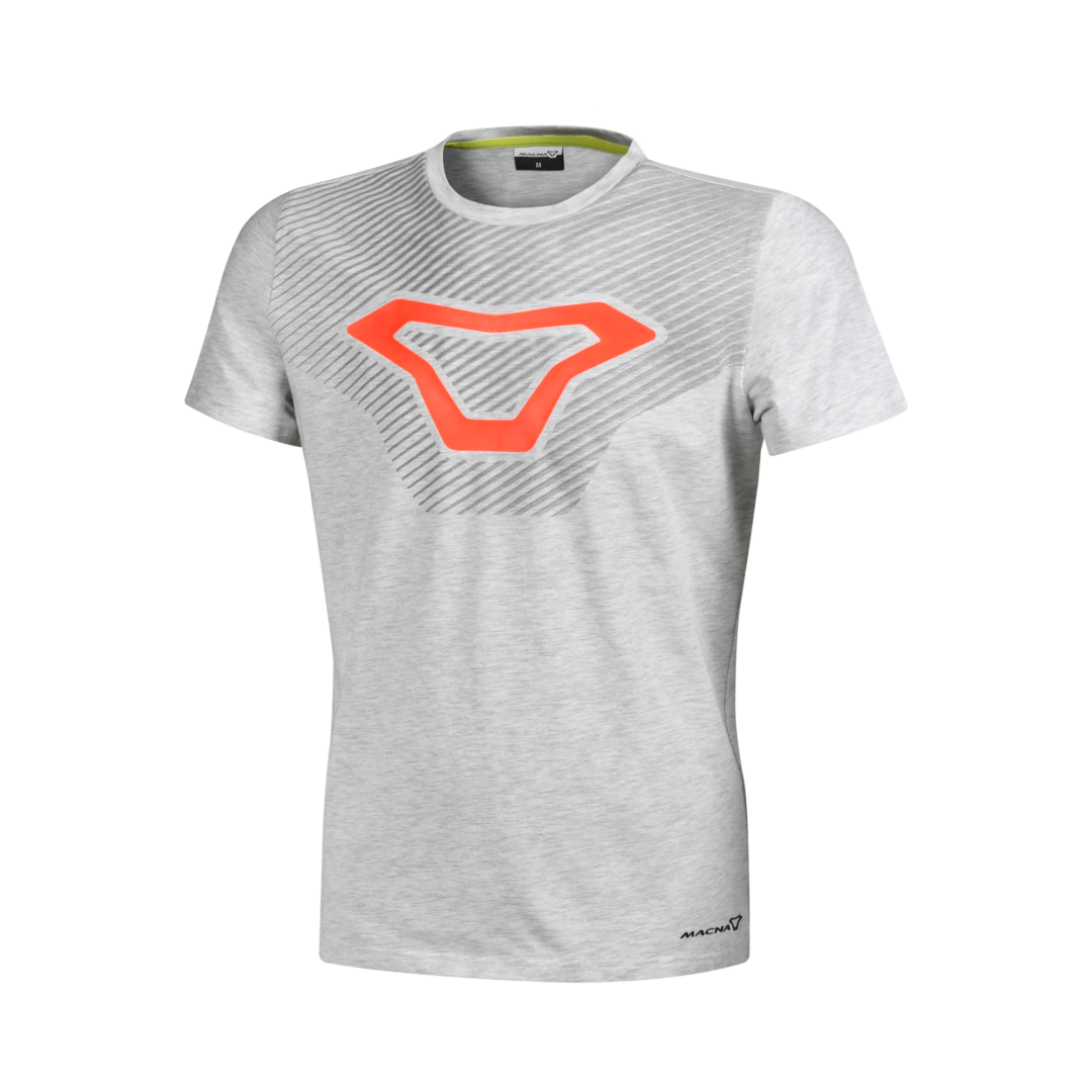 Macna Logo Shirt Wit / Oranje XXXL