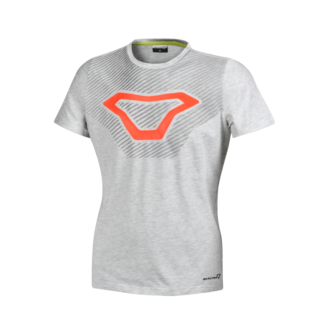 Macna Logo Shirt Dames Wit / Oranje XXL