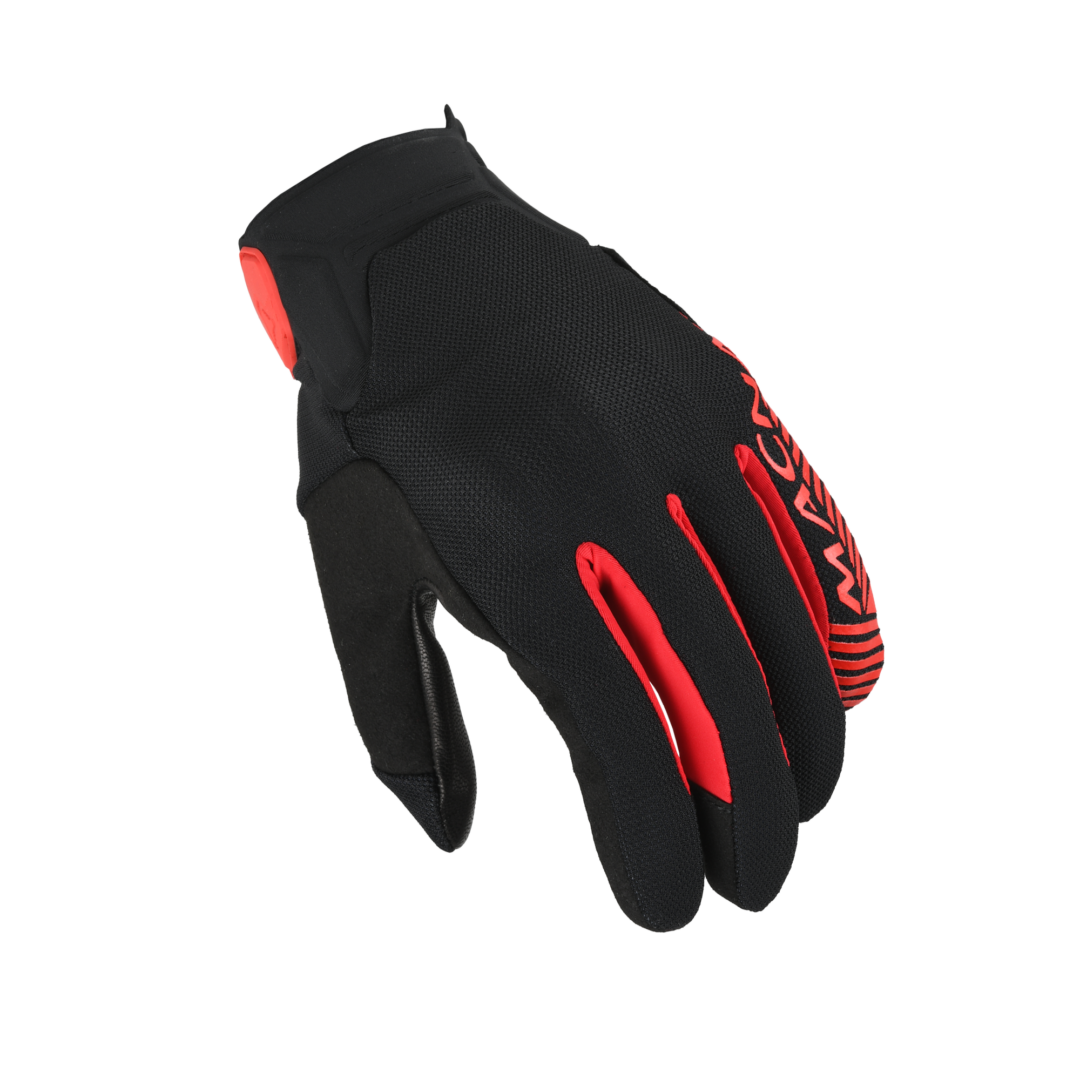 Macna Obtain Leer Zwart / Rood XXL